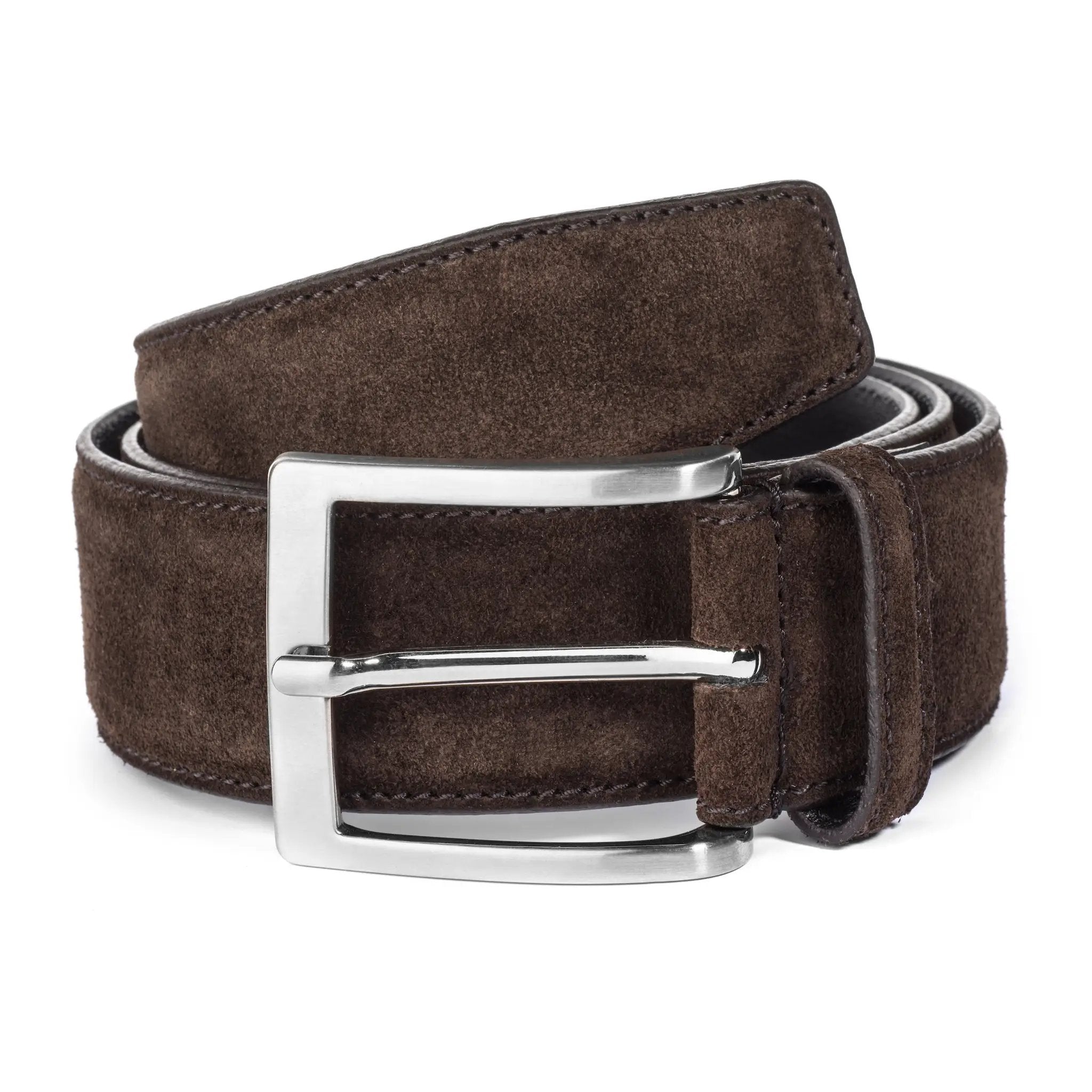 Dark Brown Wide Suede Belt by To Boot New York