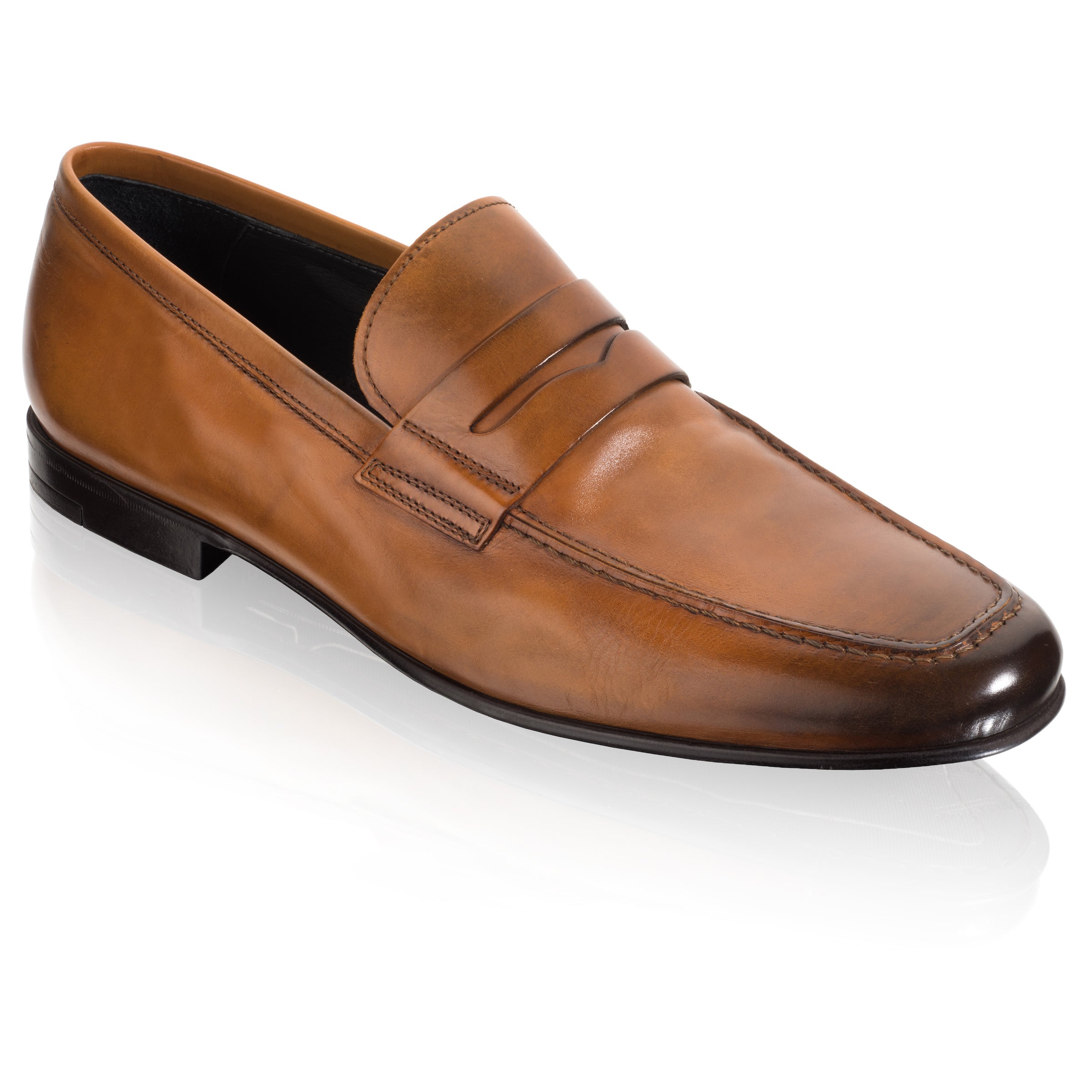 Alek Cognac Penny Loafer - Main Image