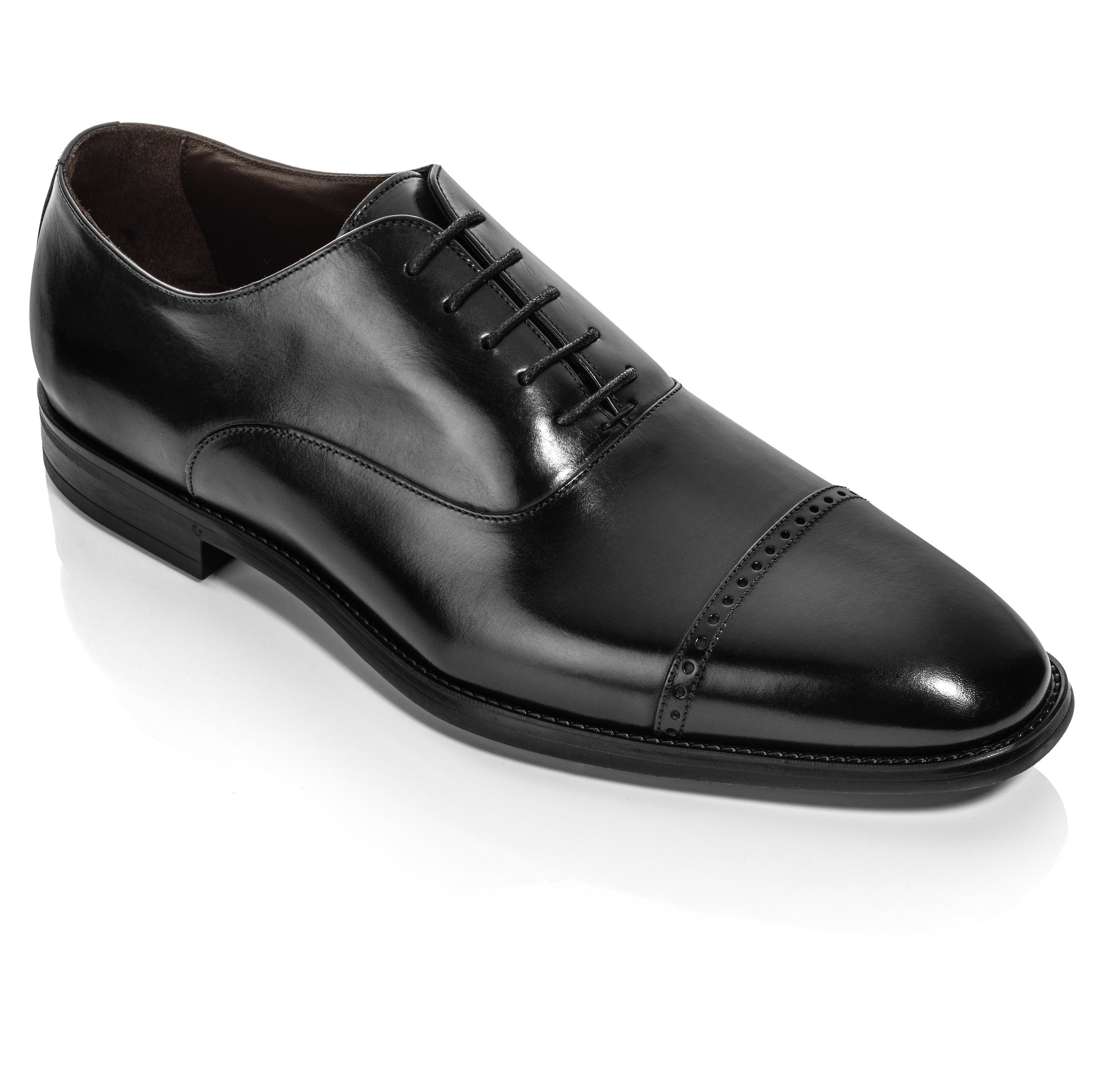 Alessio Black Cap Toe Oxford