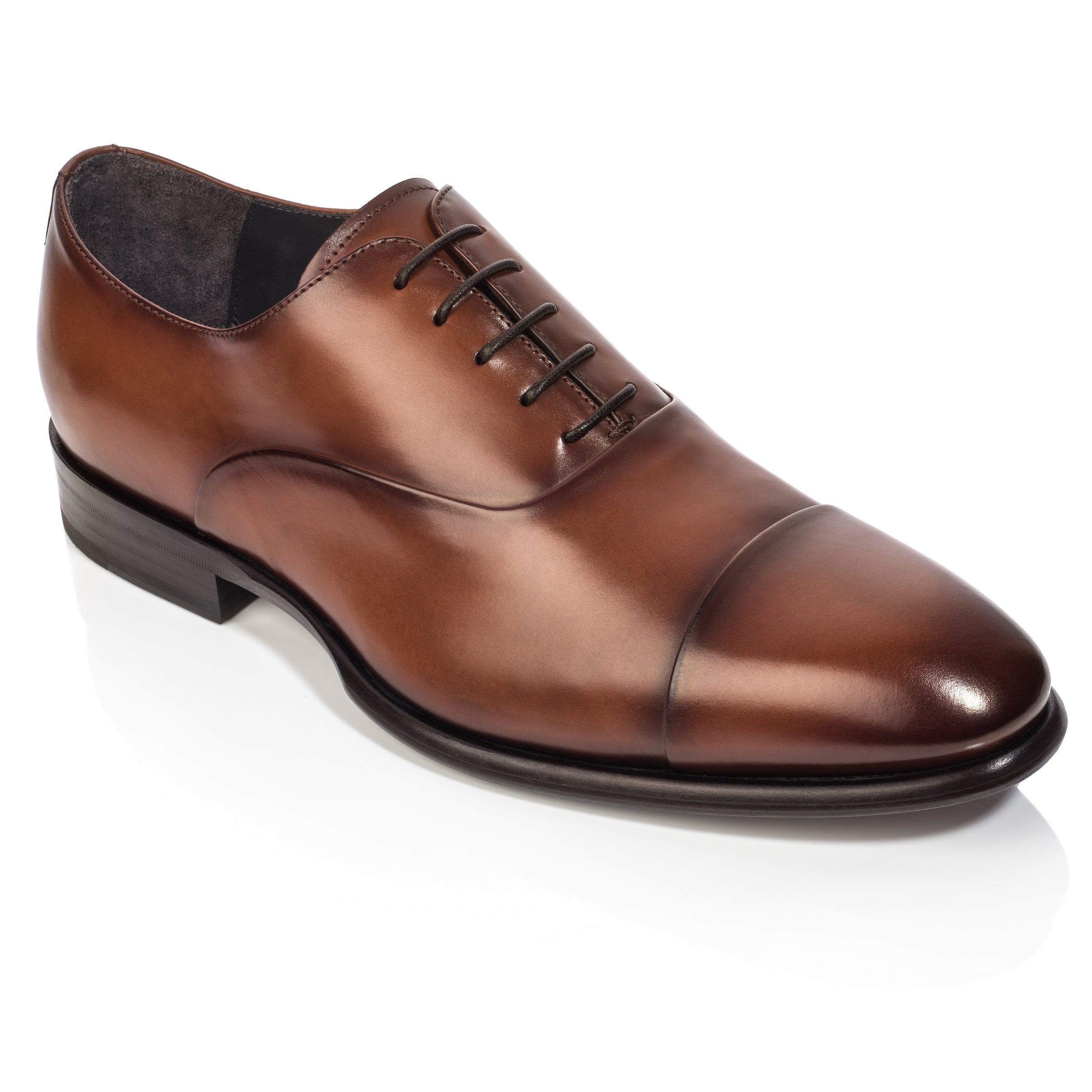 Cognac store cap toe