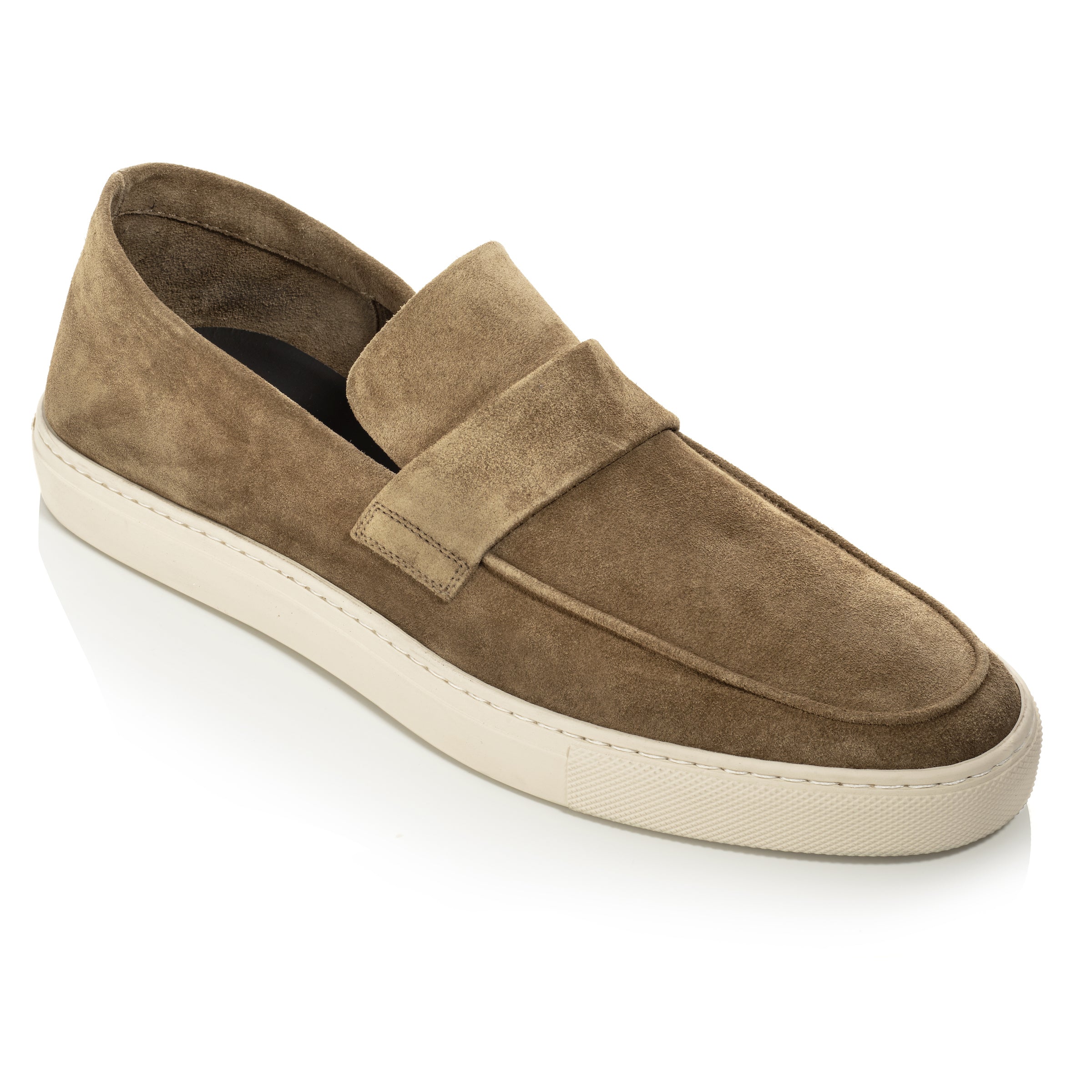 Taupe hot sale slip ons