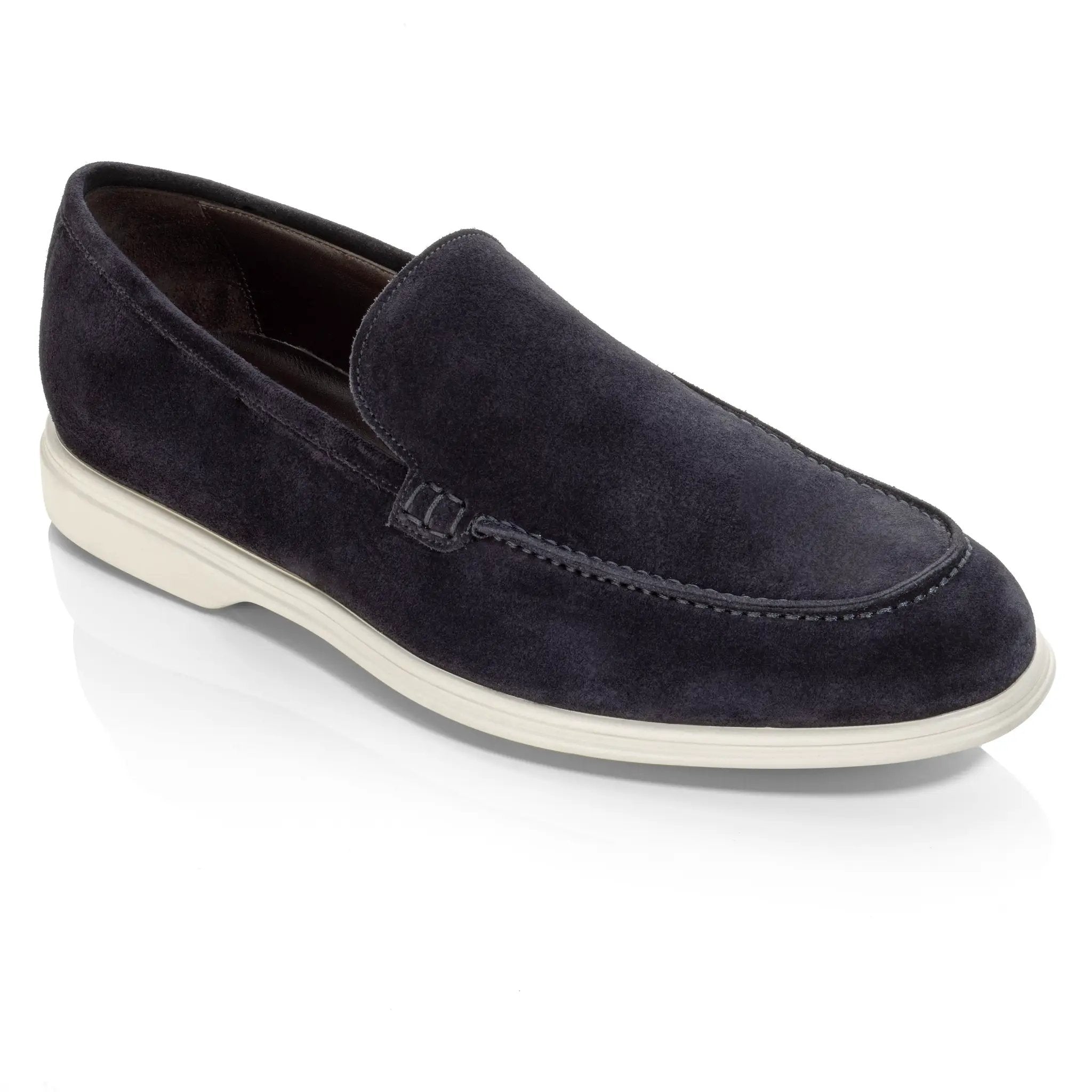 Cassidy Navy Suede Slip-On Loafer by To Boot New York