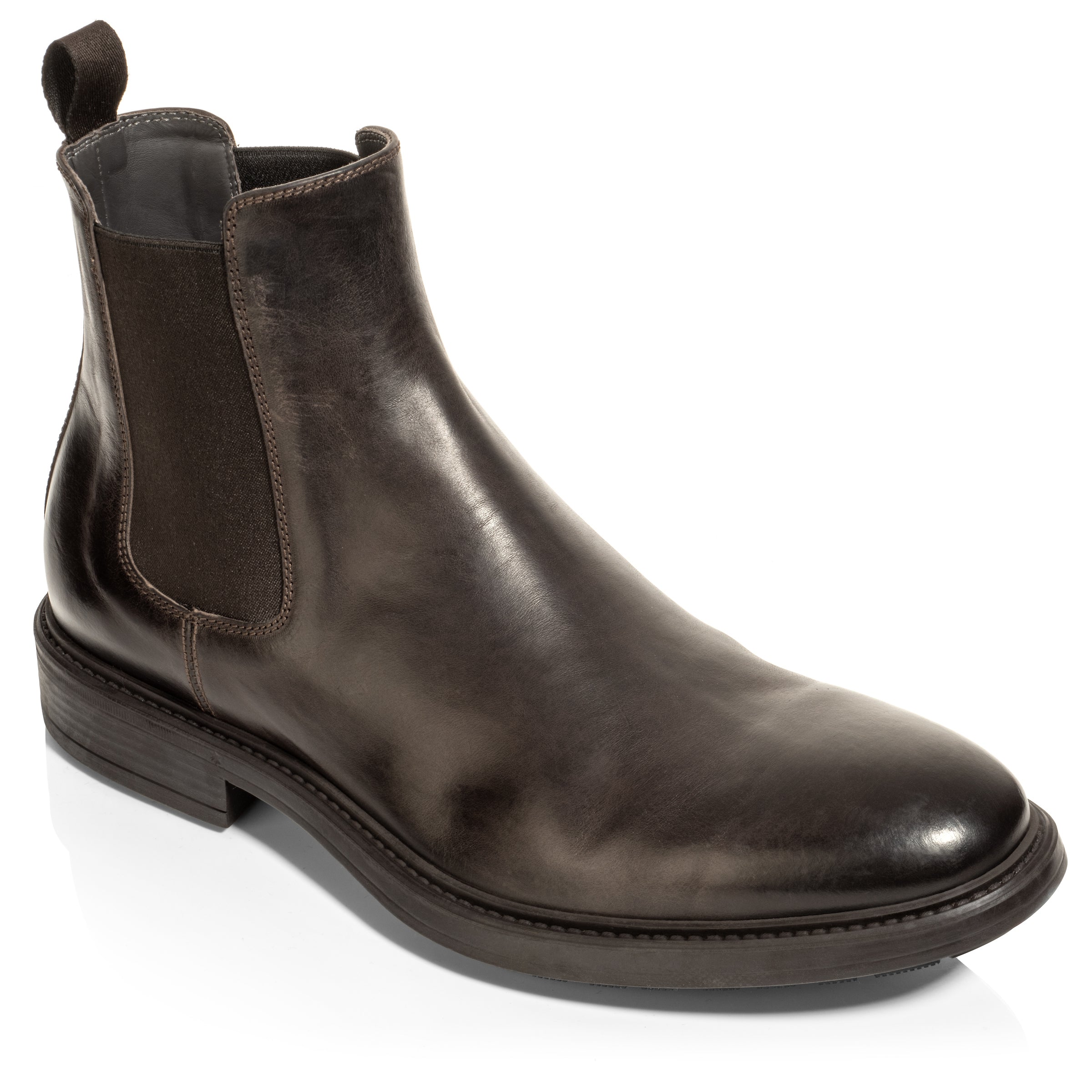 Julius Dark Brown Calf Chelsea Boot