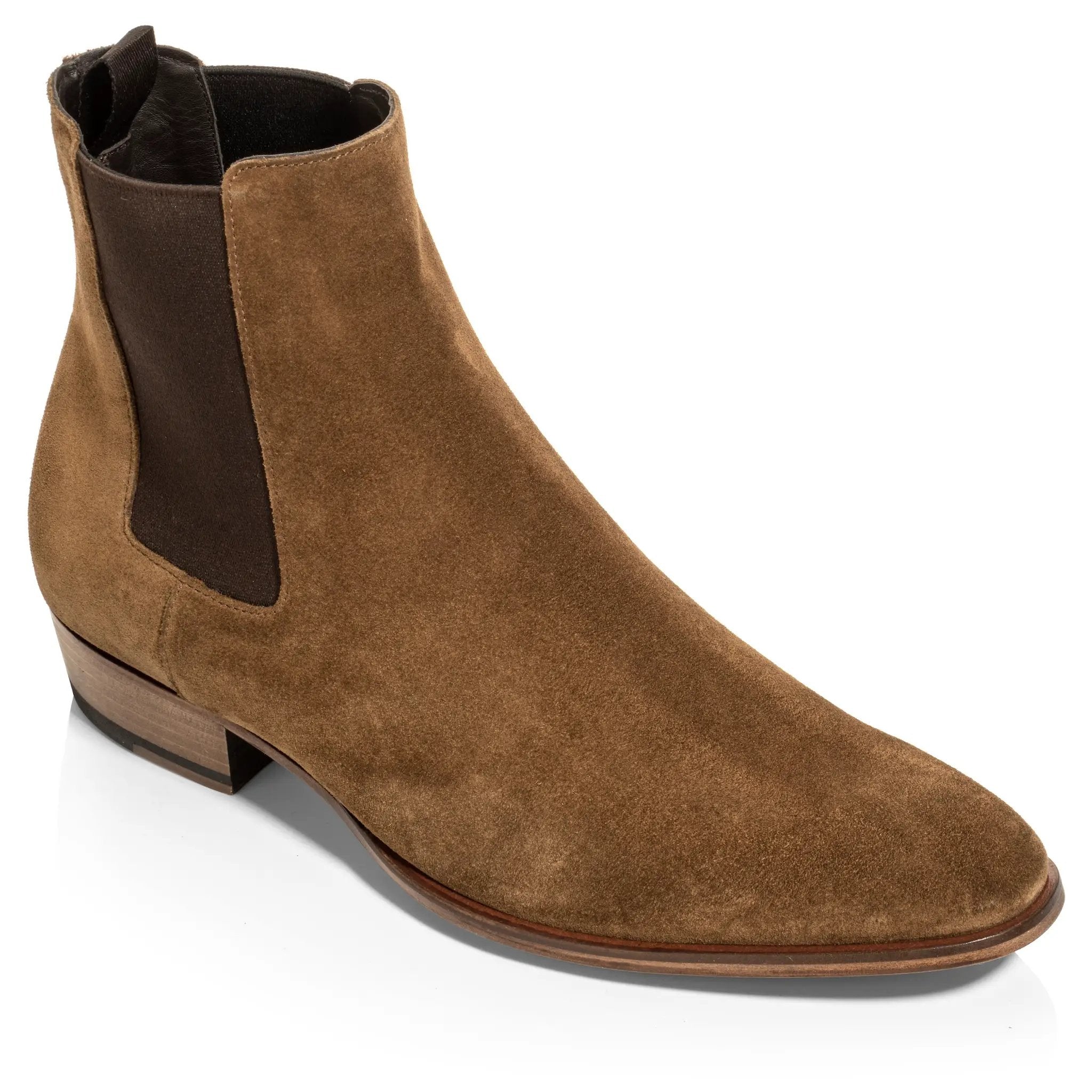 Shawn Mid Brown Suede Chelsea Boot by To Boot New York