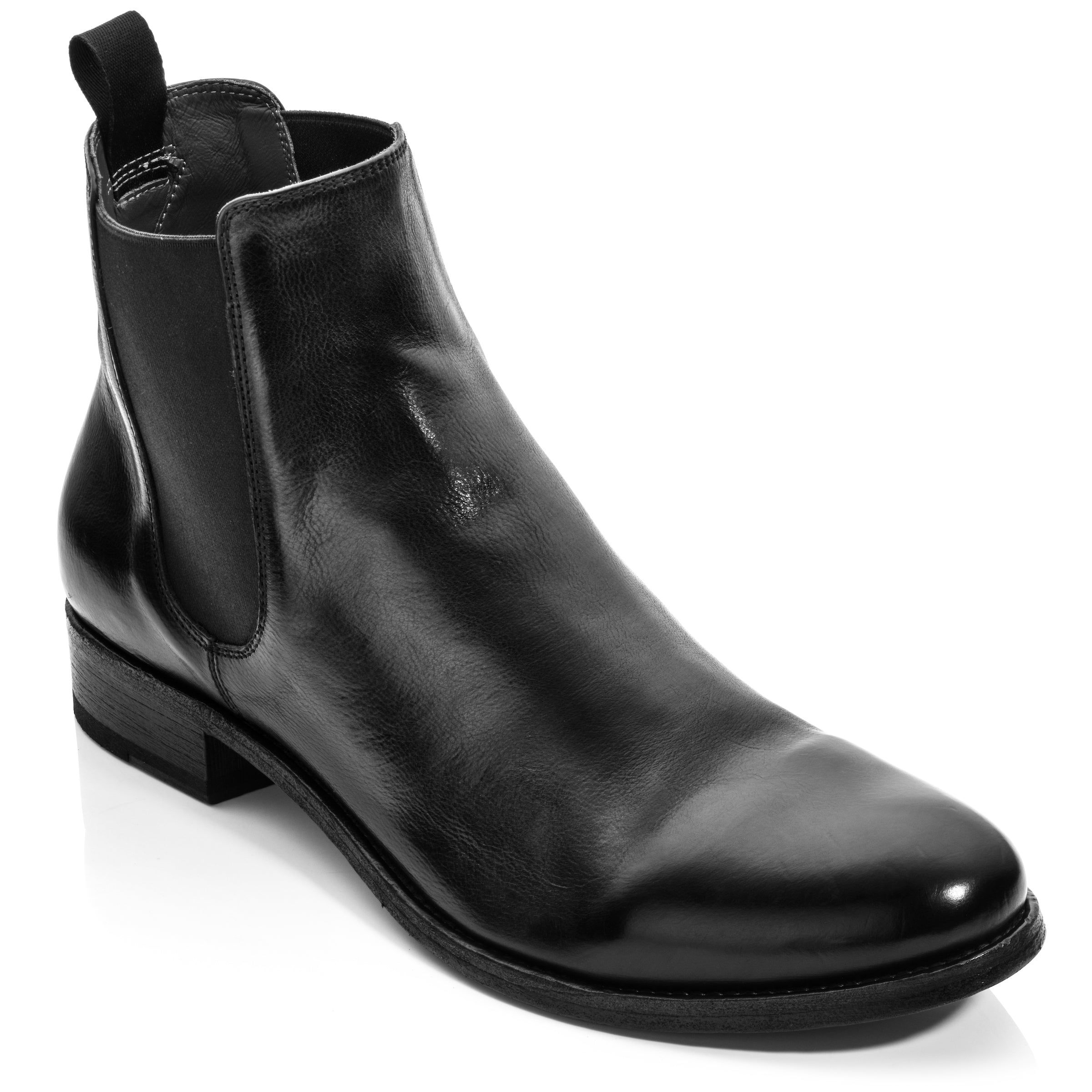 Bedell Black Leather Chelsea Boot