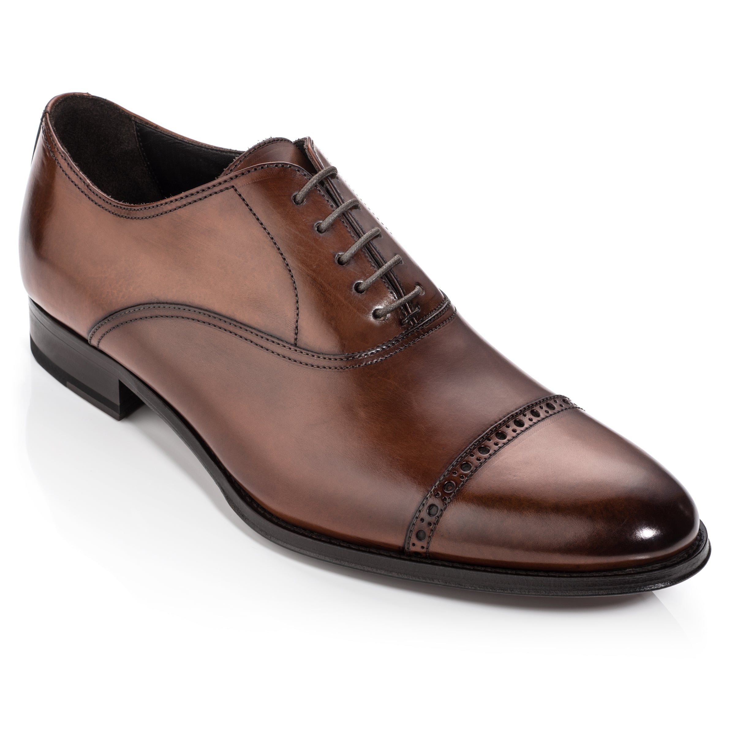 Anton Cognac Cap Toe Oxford - Main Image