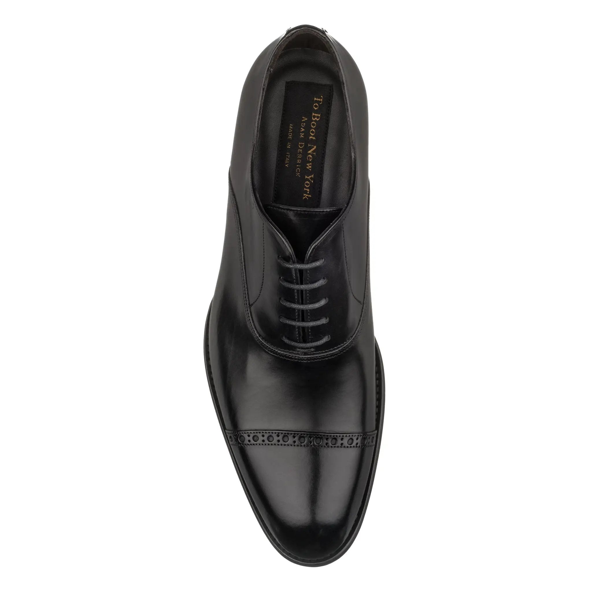 Anton Black Cap Toe Oxford by To Boot New York