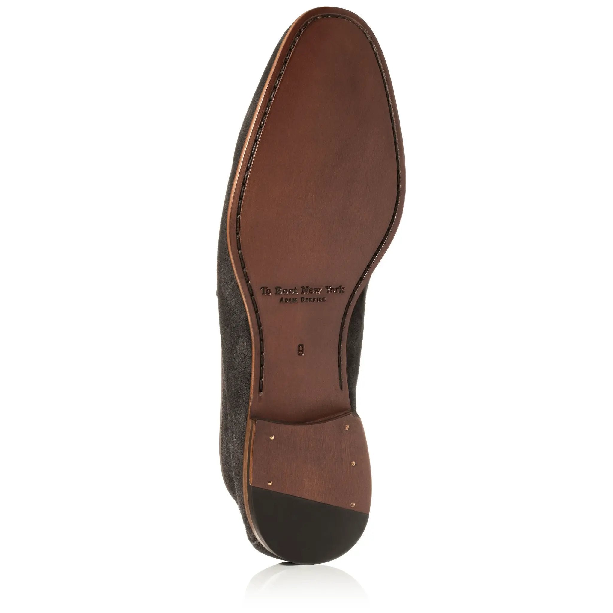 Beamon Anthracite Suede Slip-On Loafer by To Boot New York
