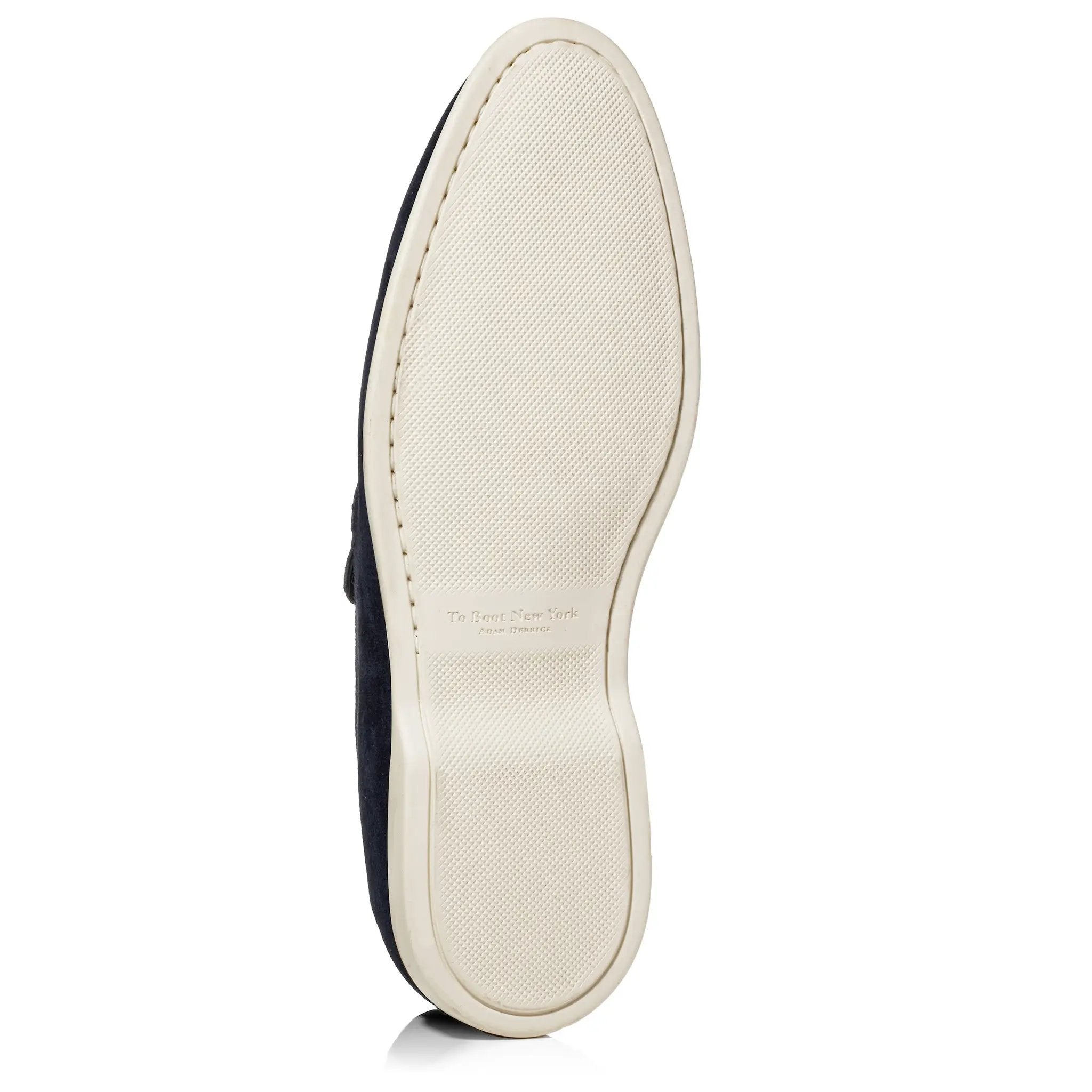 Cassidy Navy Suede Slip-On Loafer by To Boot New York