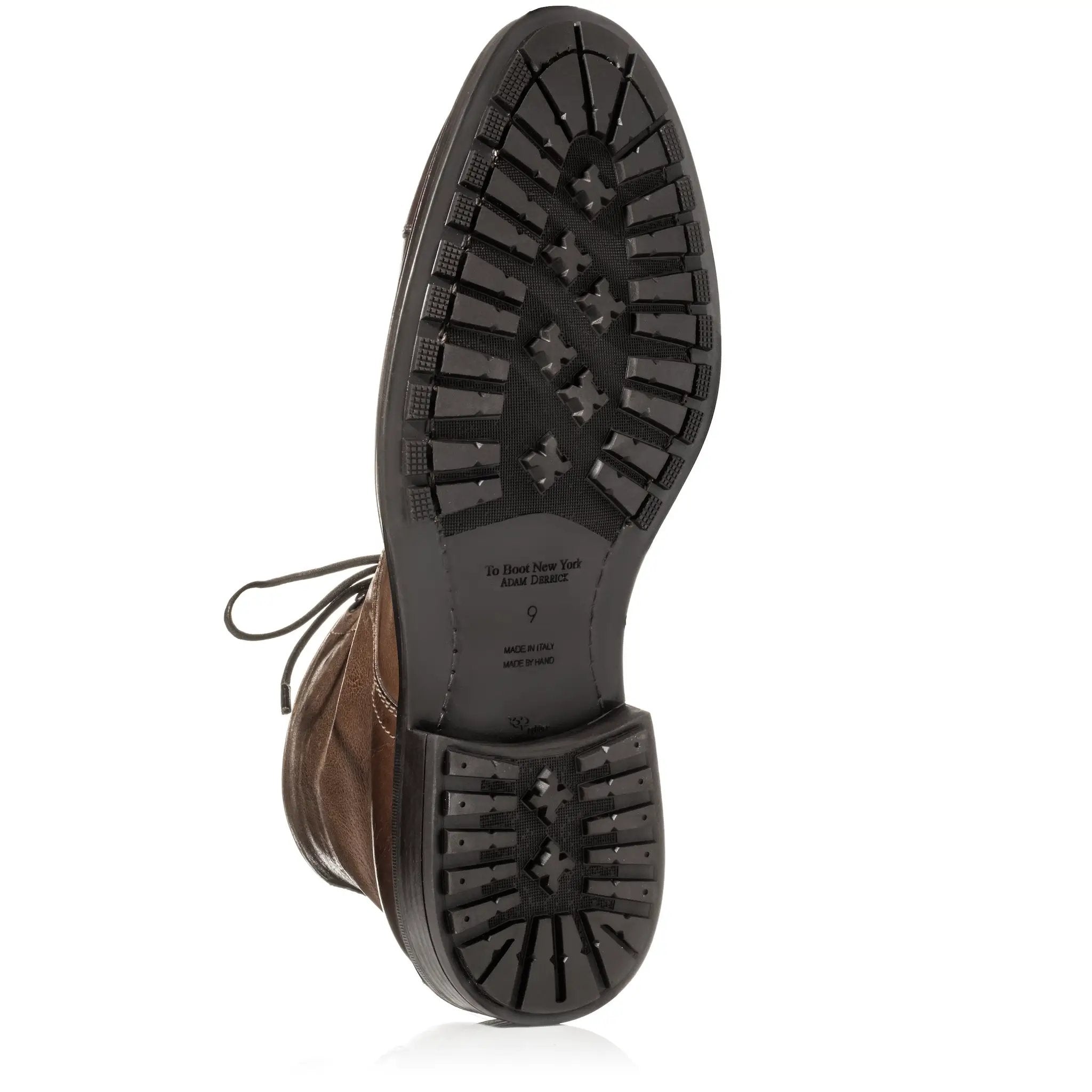Burkett Cognac Cap Toe Lace-Up Boot by To Boot New York