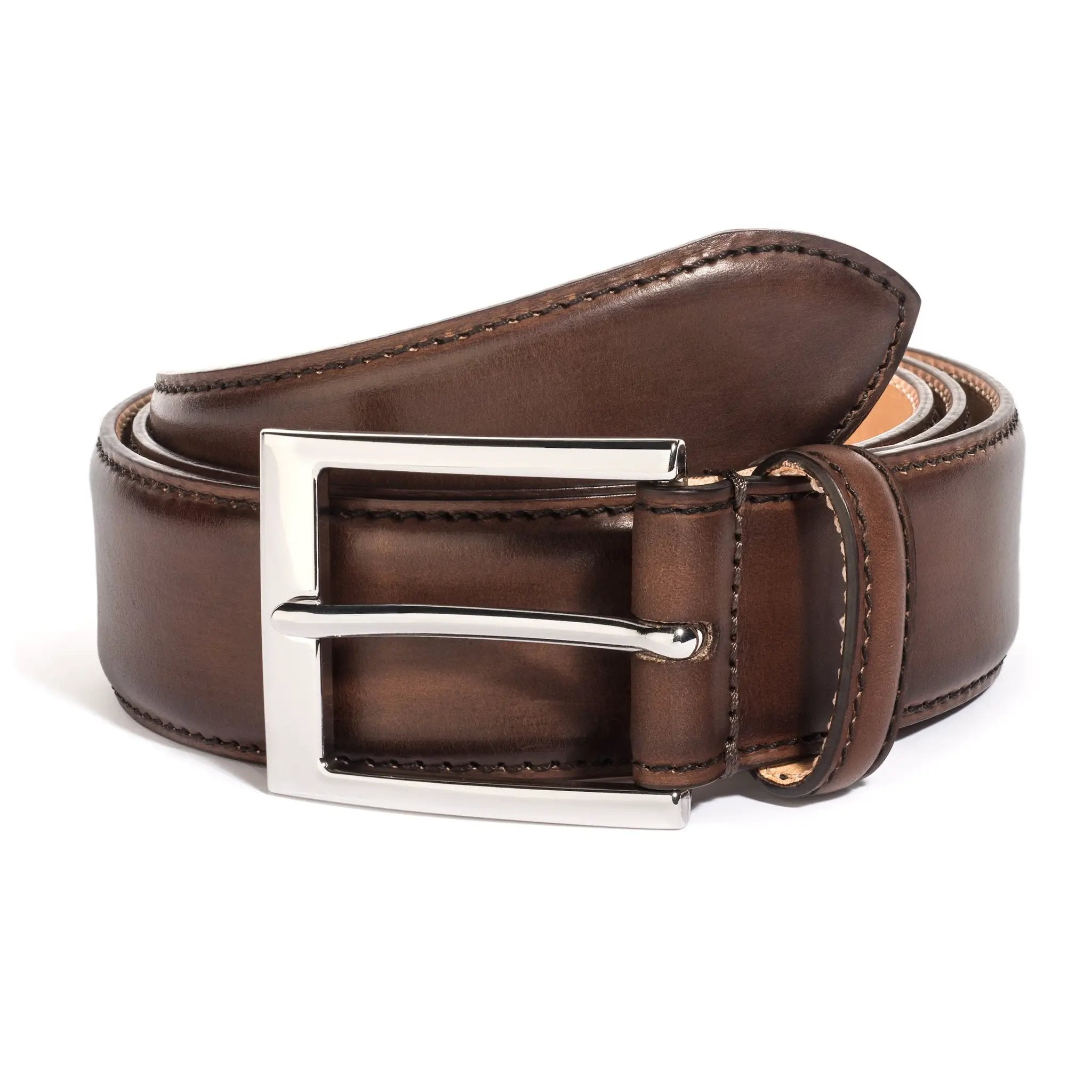 Burnished Brown Calf Belt by To Boot New York