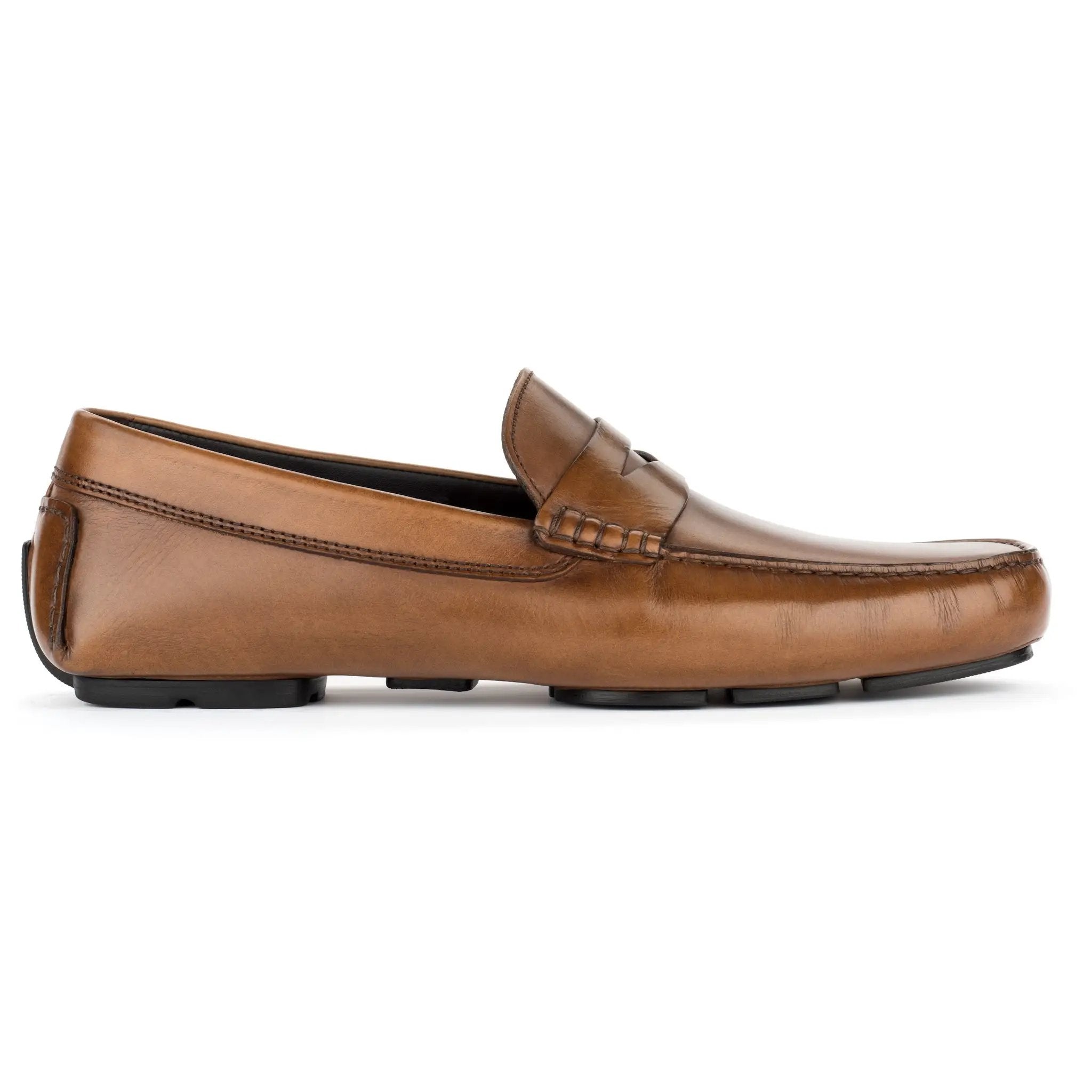 Palo Alto Burnished Tan Penny Driving Loafer by To Boot New York