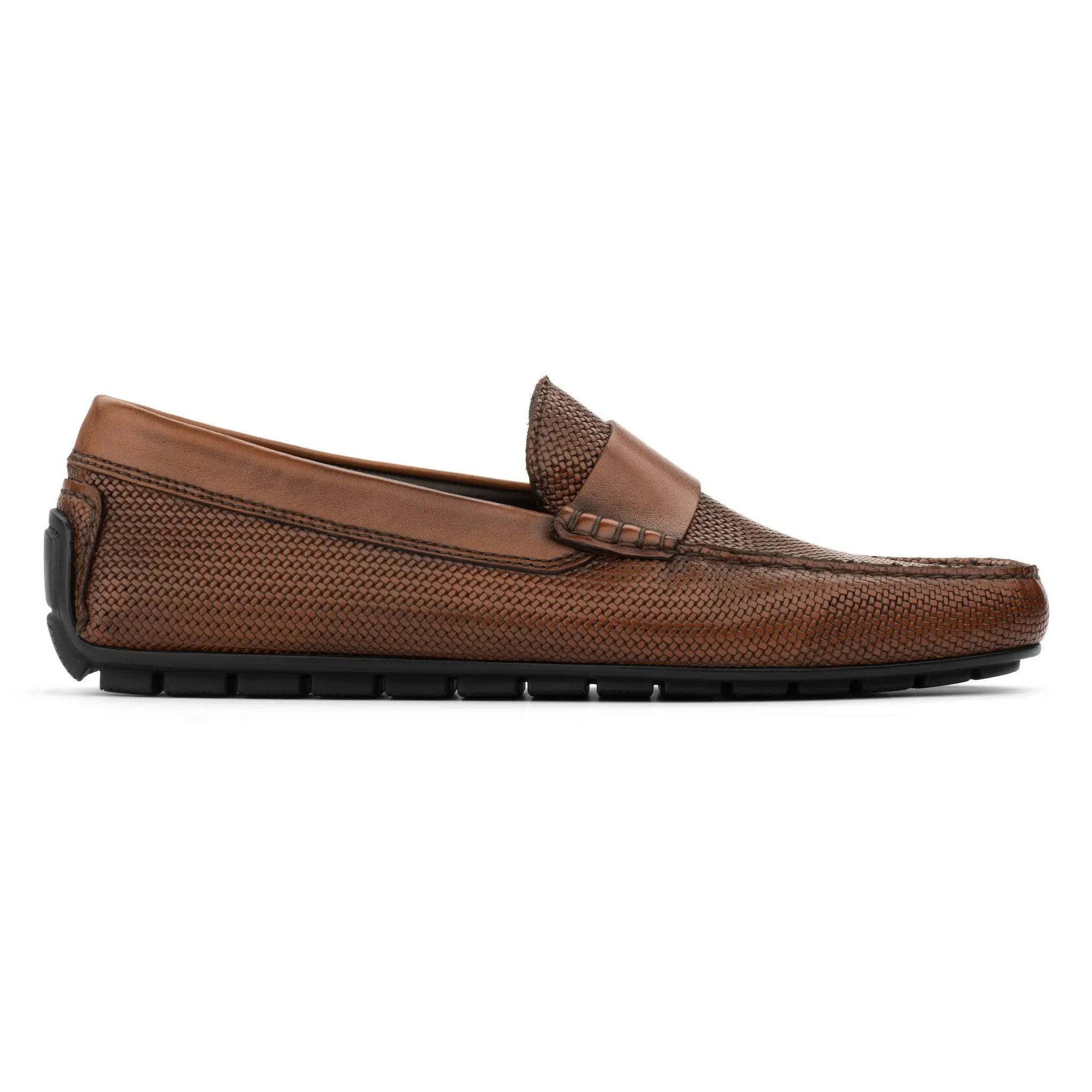 Magnus Burnished Tan Embossed Driving Shoe by To Boot New York