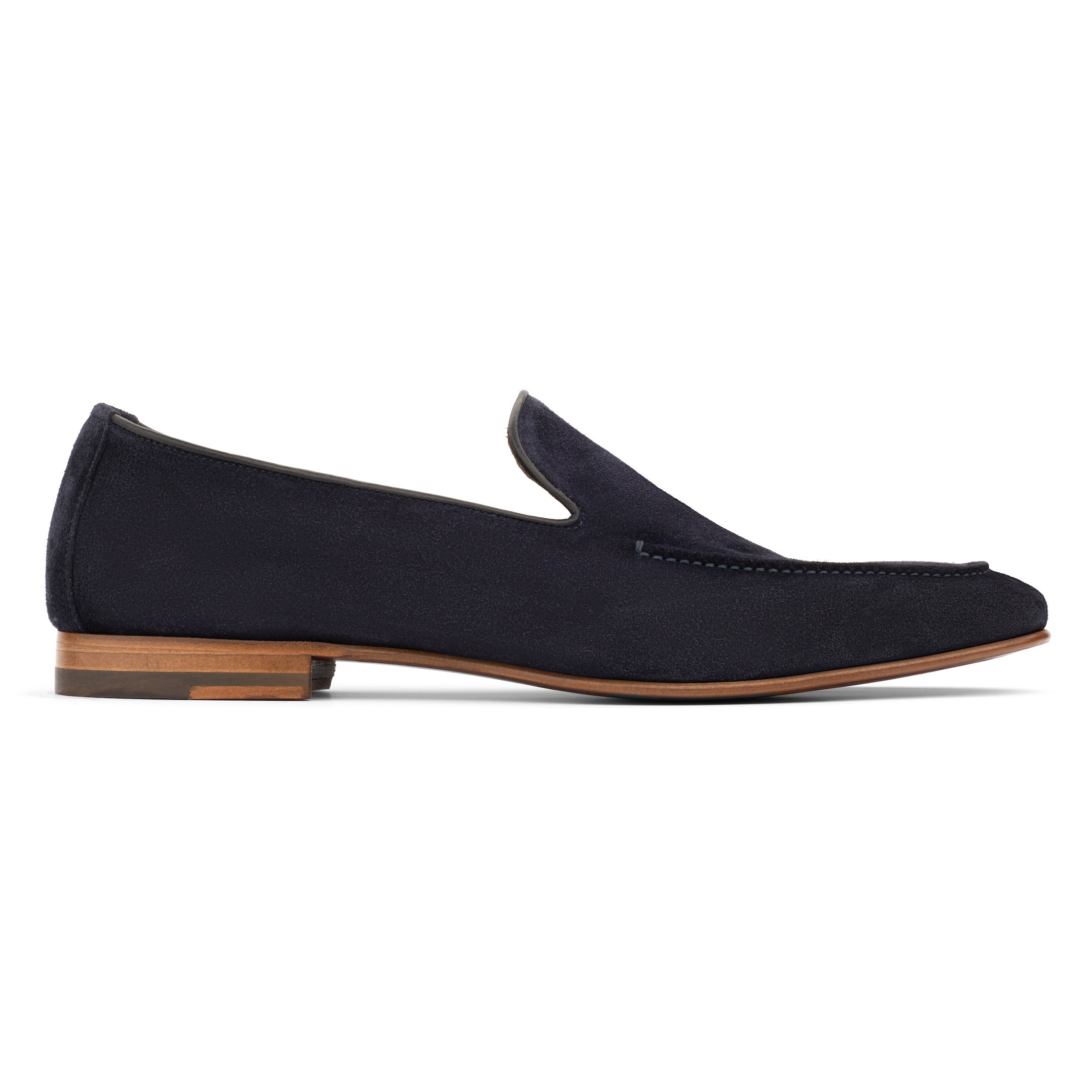 Beamon Navy Suede Slip on