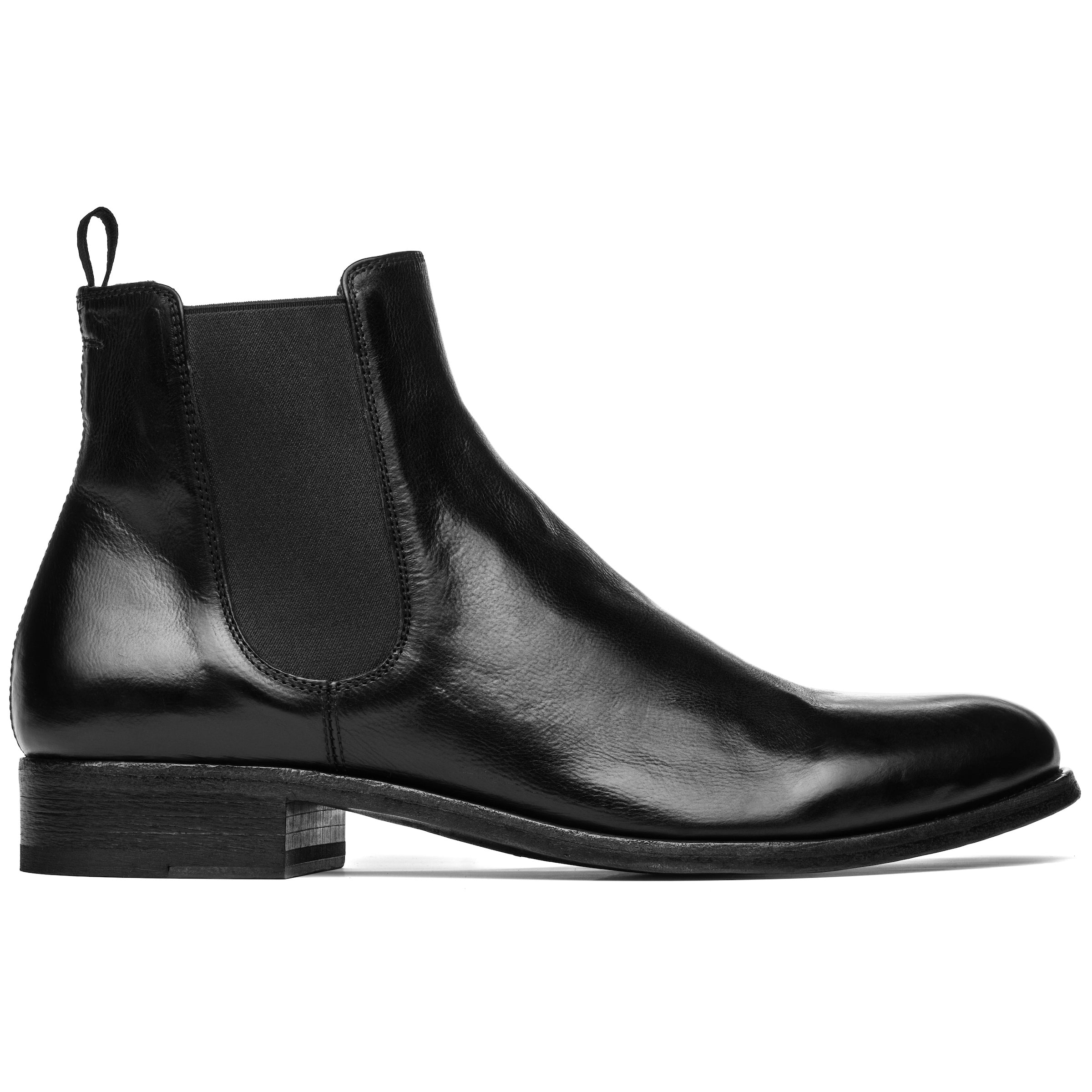 Bedell Black Leather Chelsea Boot