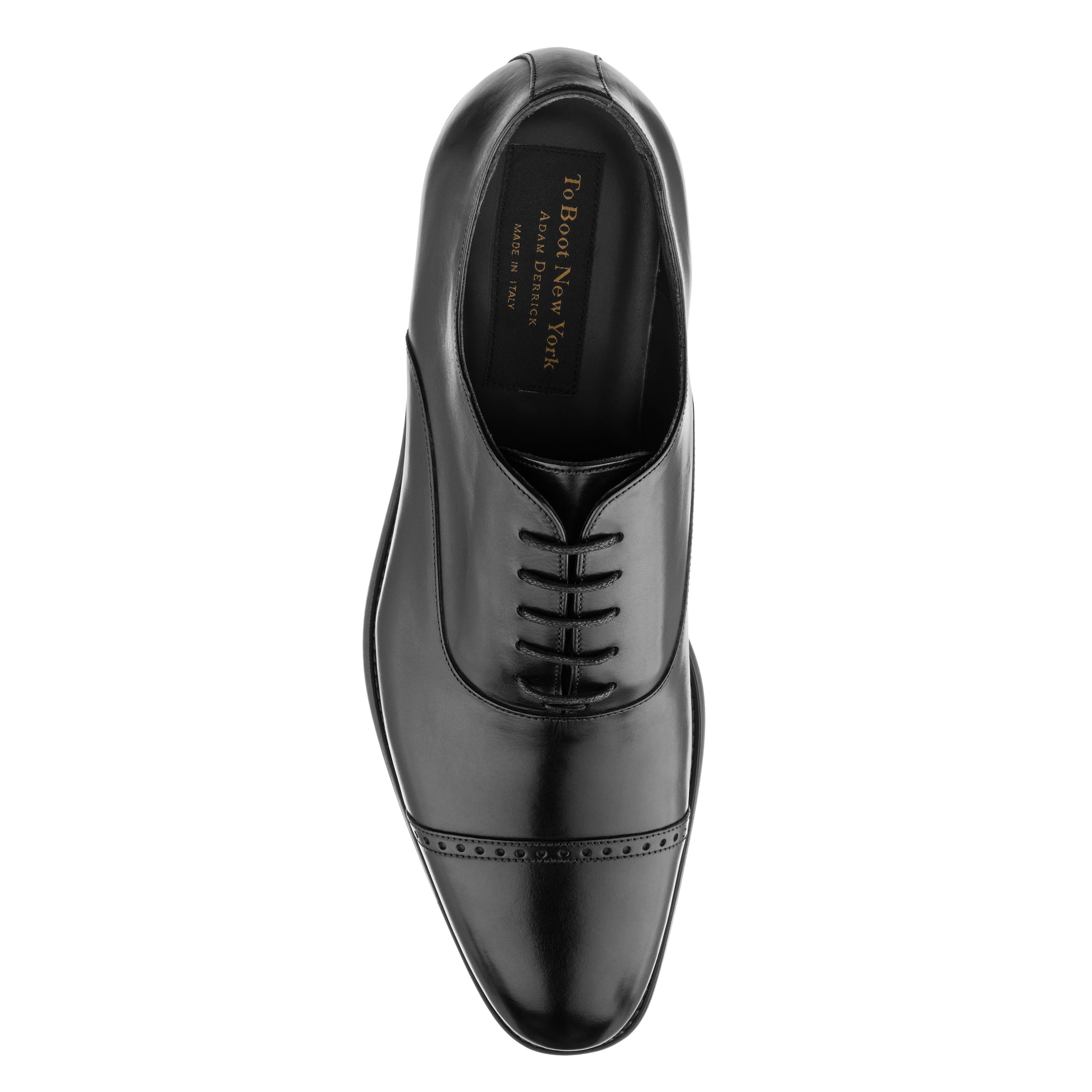 Alessio Black Cap Toe Oxford