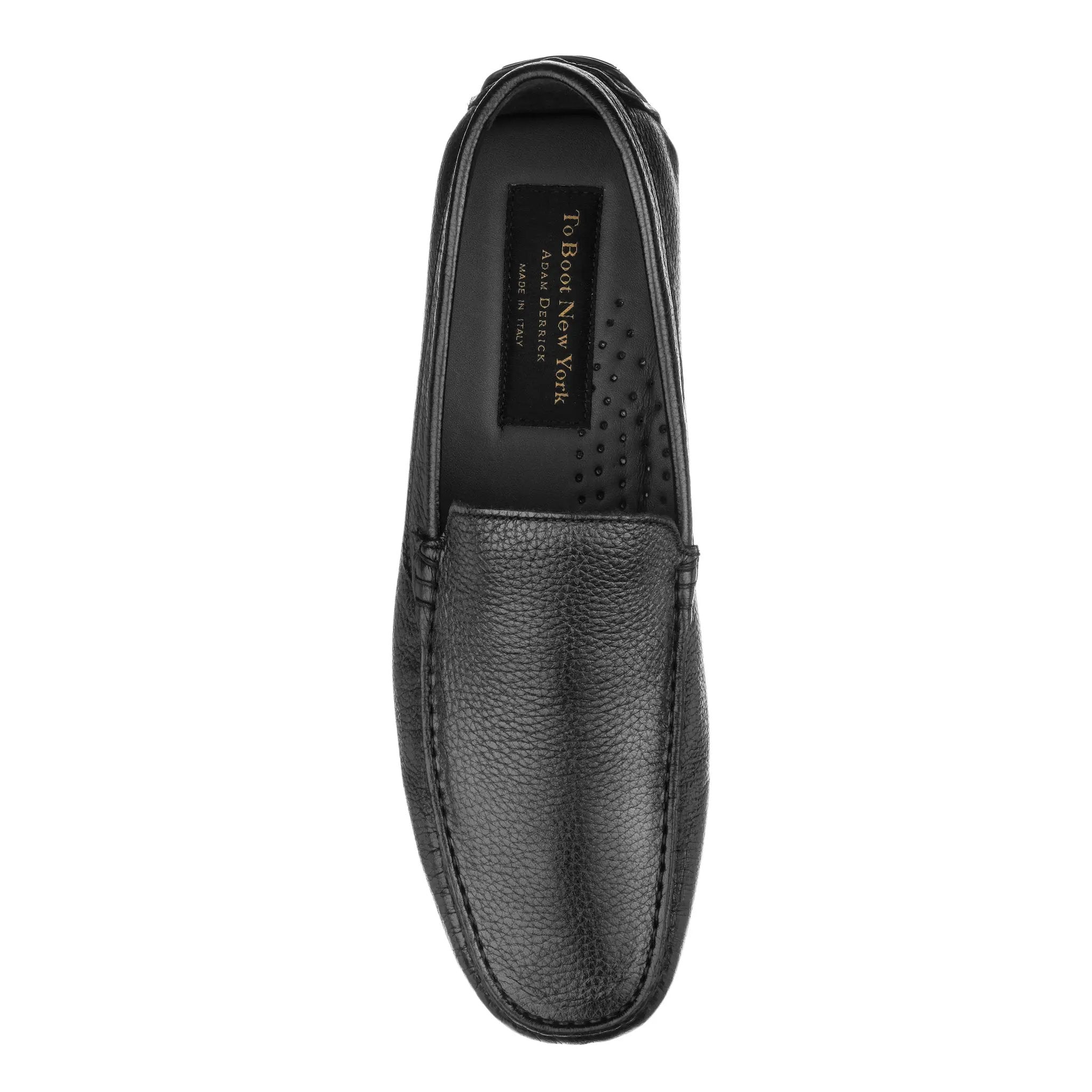 Key Largo Black Deerskin Driving Shoe by To Boot New York