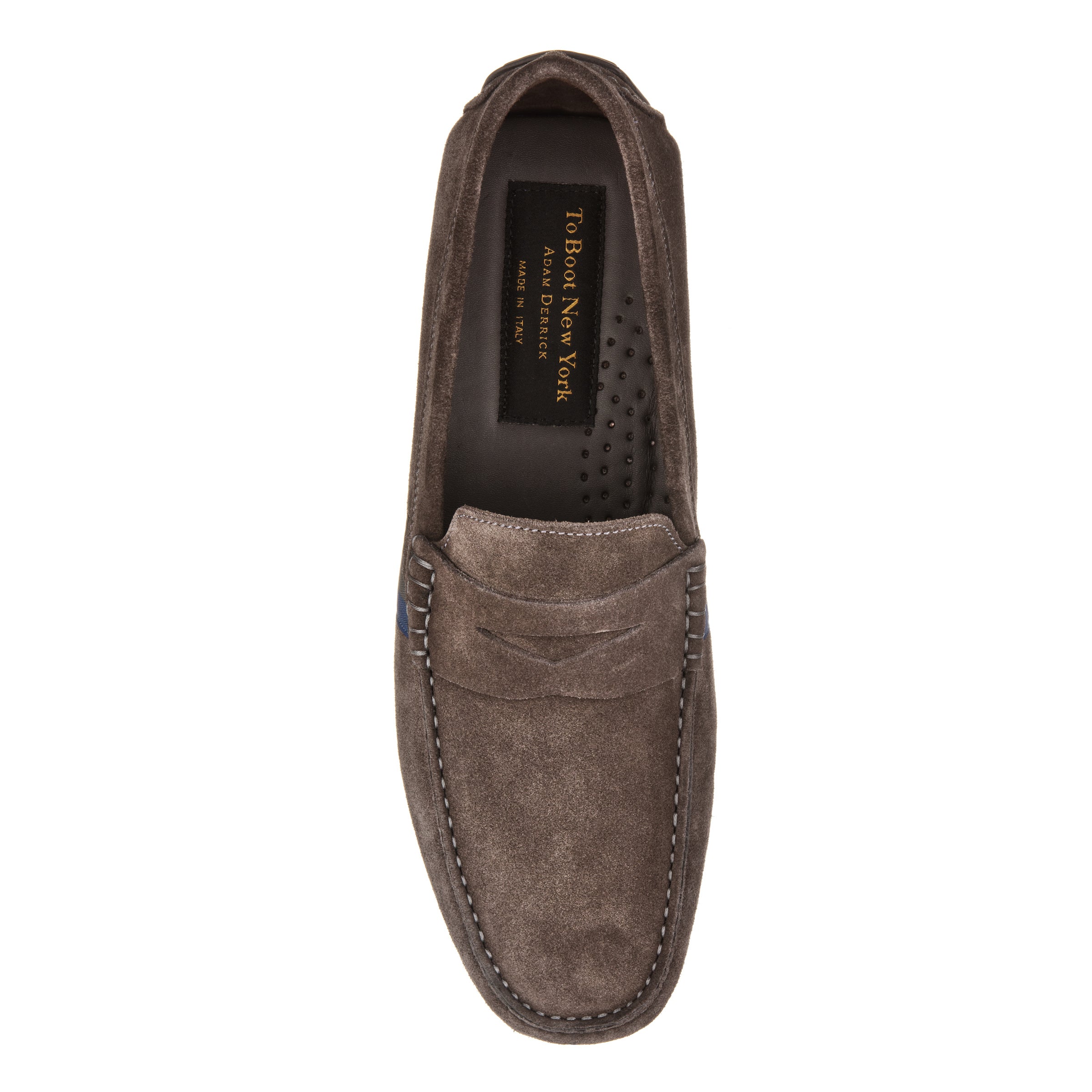 Ocean Drive Dark Grey Suede Driving Shoe