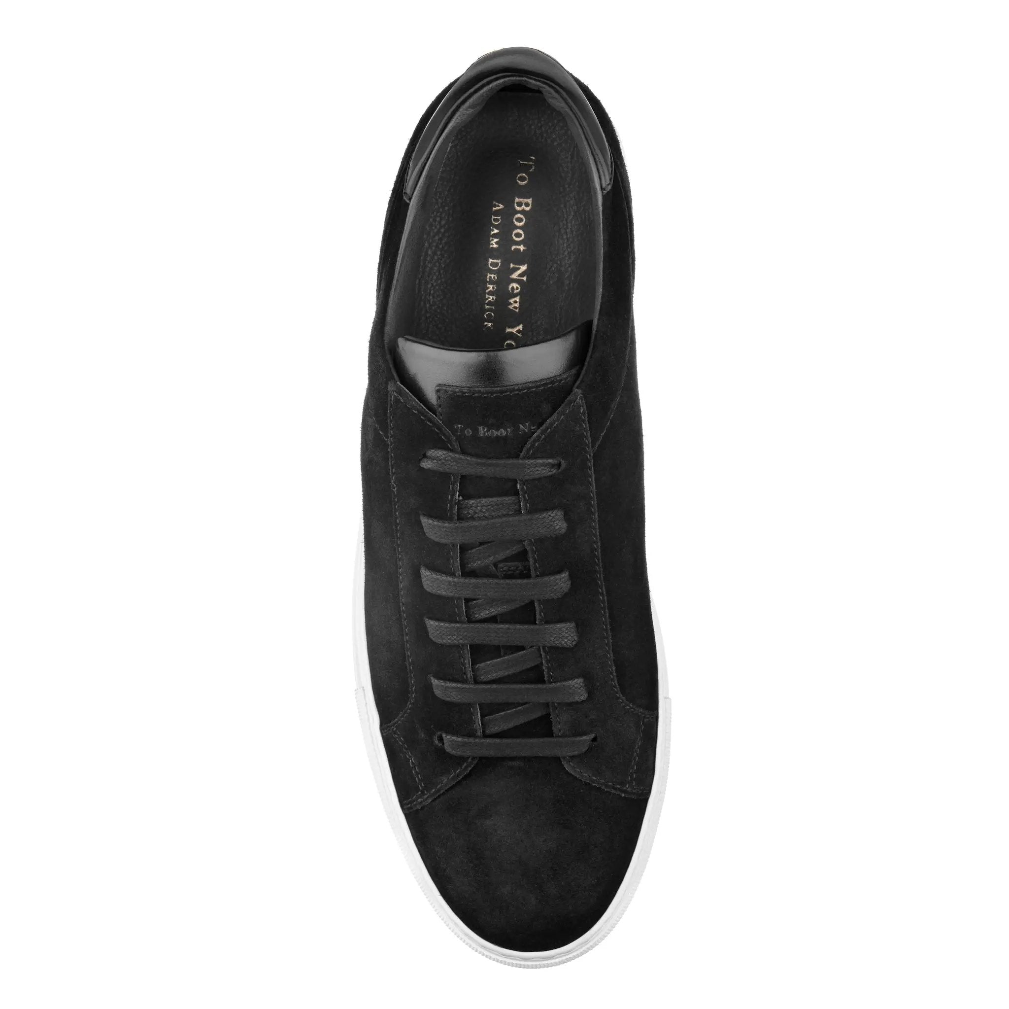 Alpha Black Suede Sneaker by To Boot New York