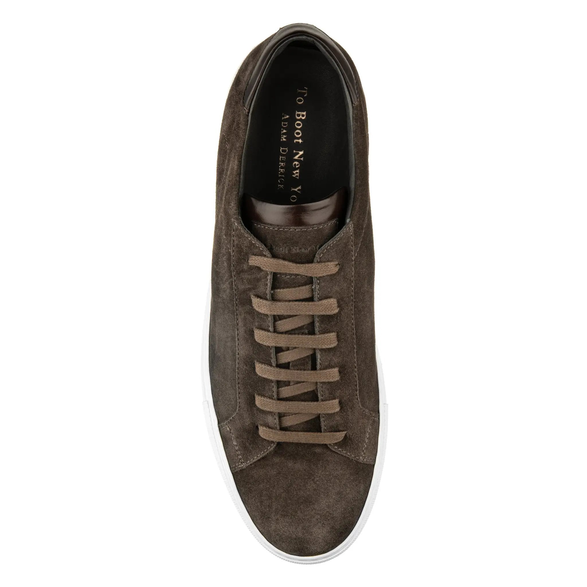 Alpha Dark Brown Suede Sneaker by To Boot New York