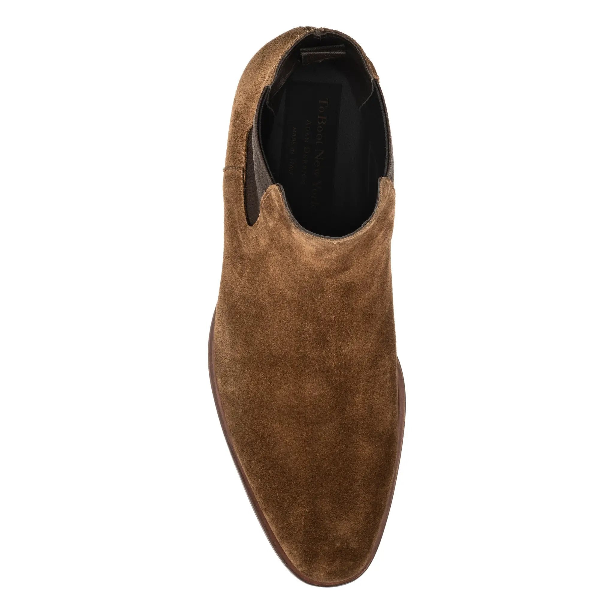 Shawn Mid Brown Suede Chelsea Boot by To Boot New York