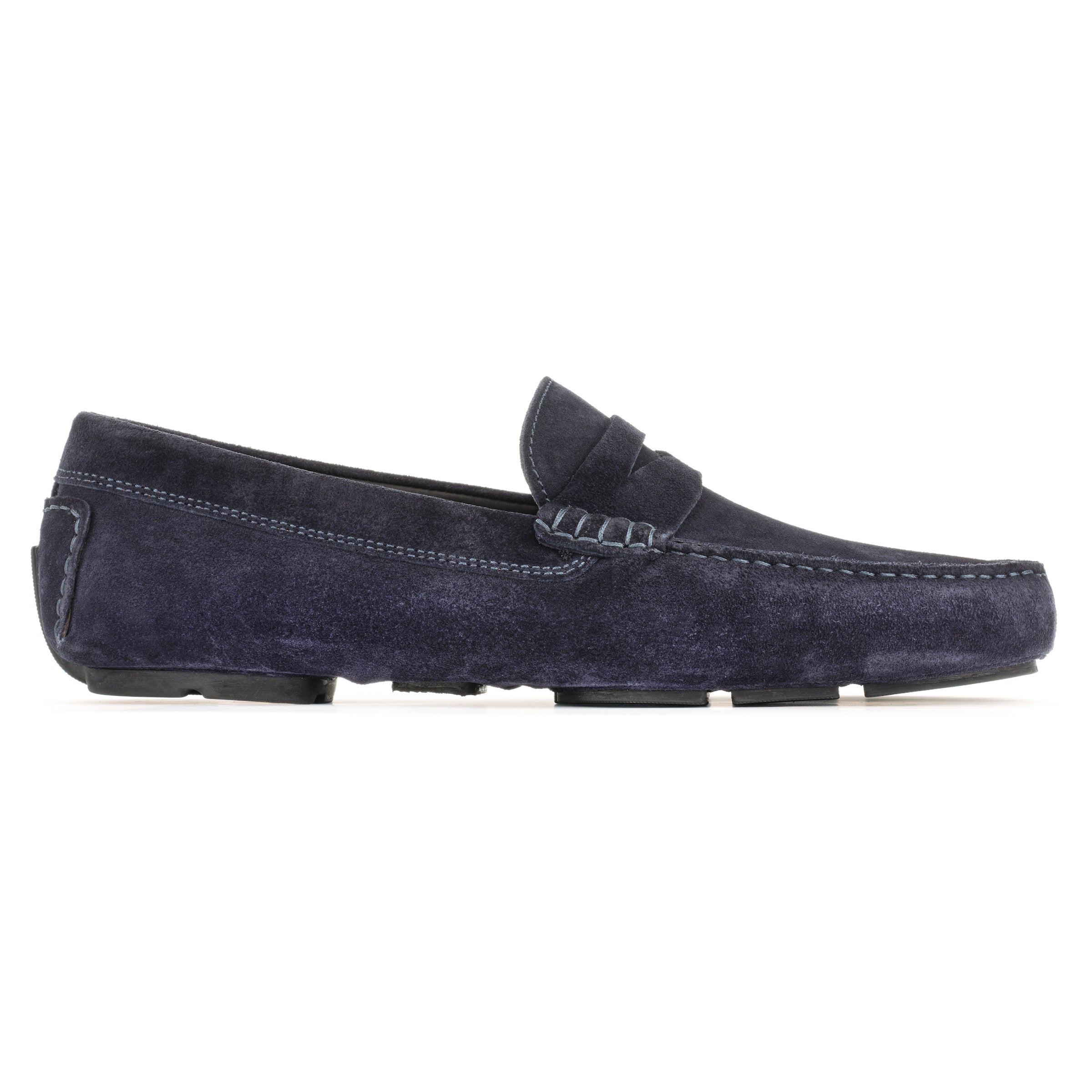 Mitchum Navy Blue Suede Driving Shoe