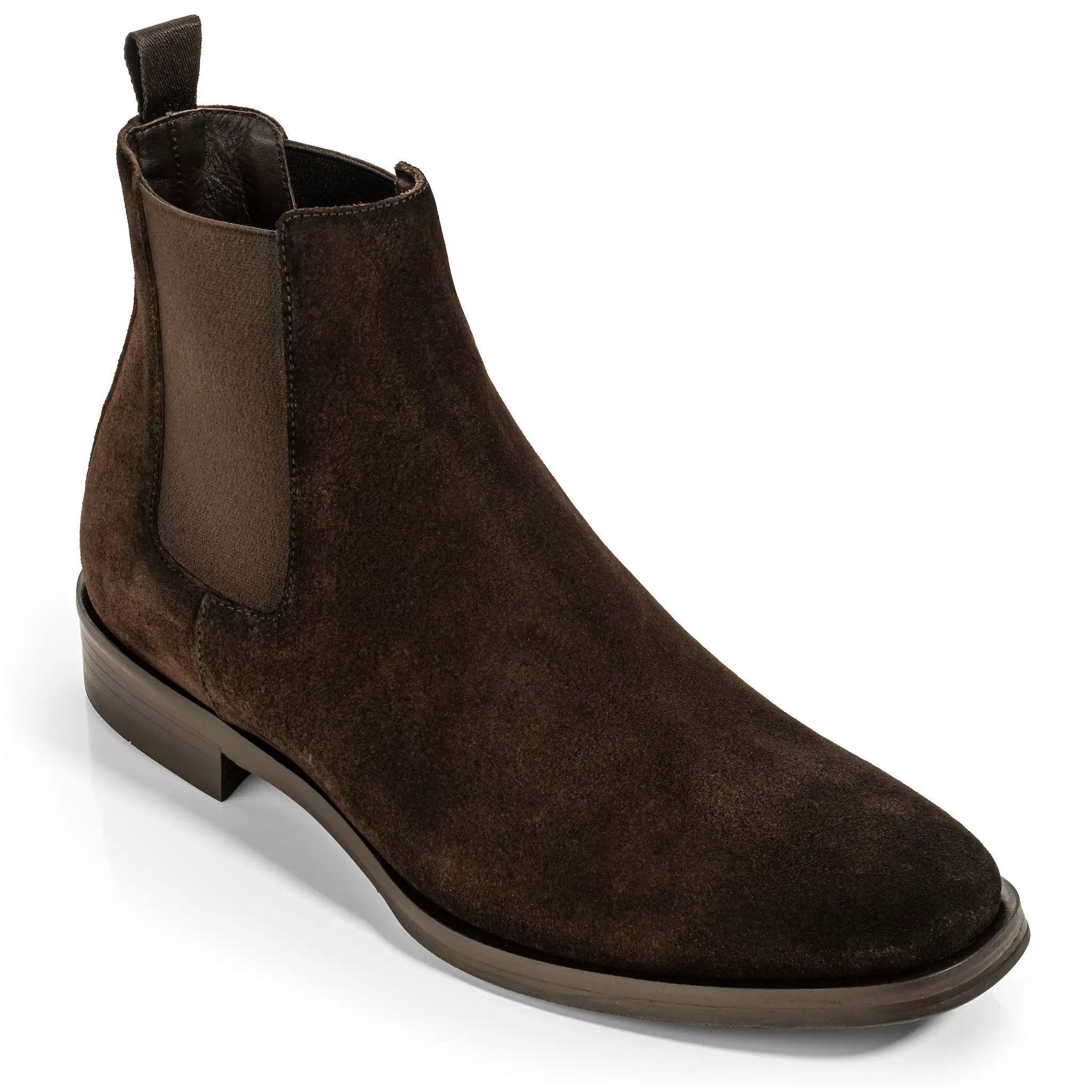 Christophe Dark Brown Suede Chelsea Boot by To Boot New York