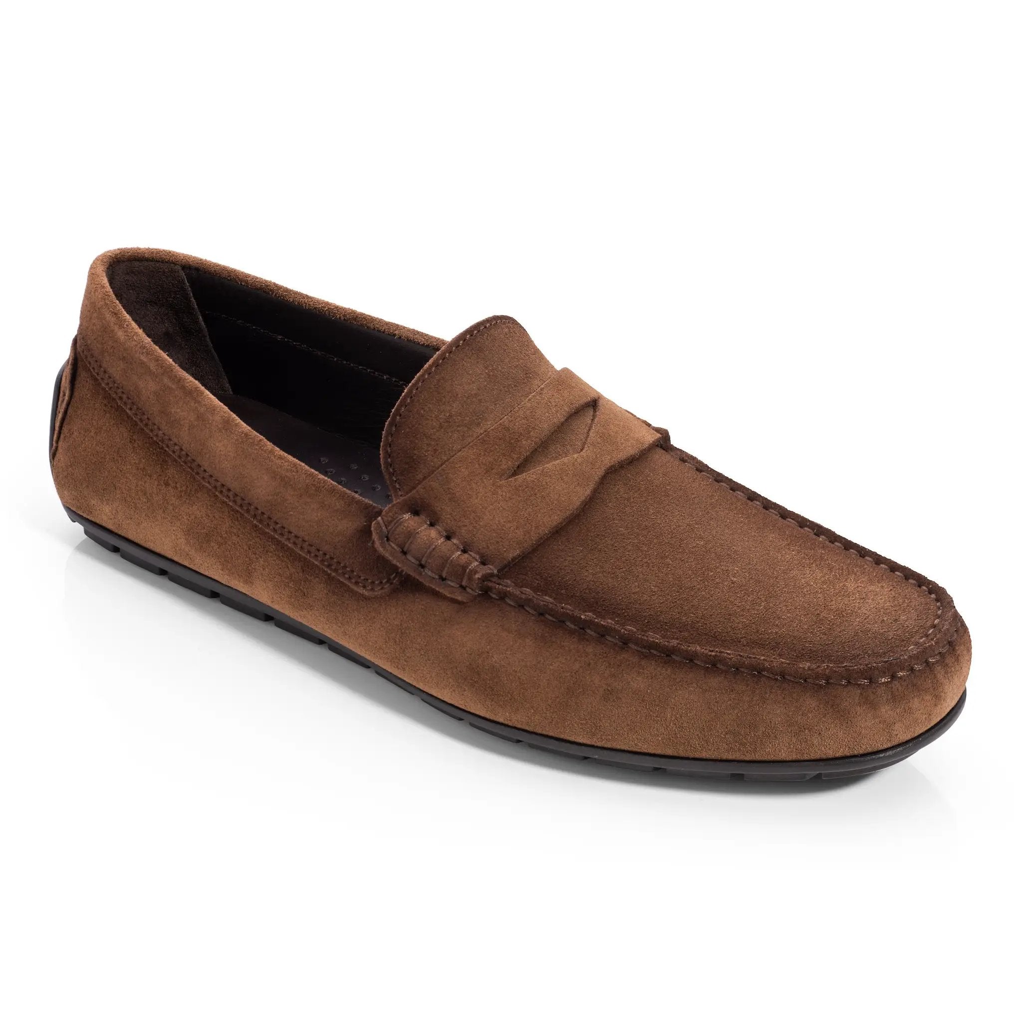 Adelaide Mid Brown Aero Suede Driving Shoe by To Boot New York
