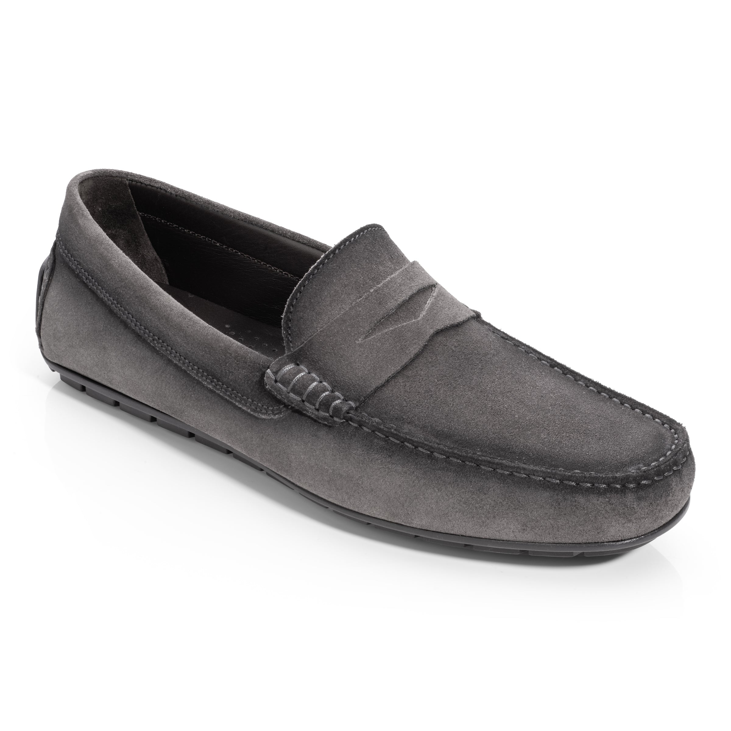 Adelaide Grey Suede Driving Shoe