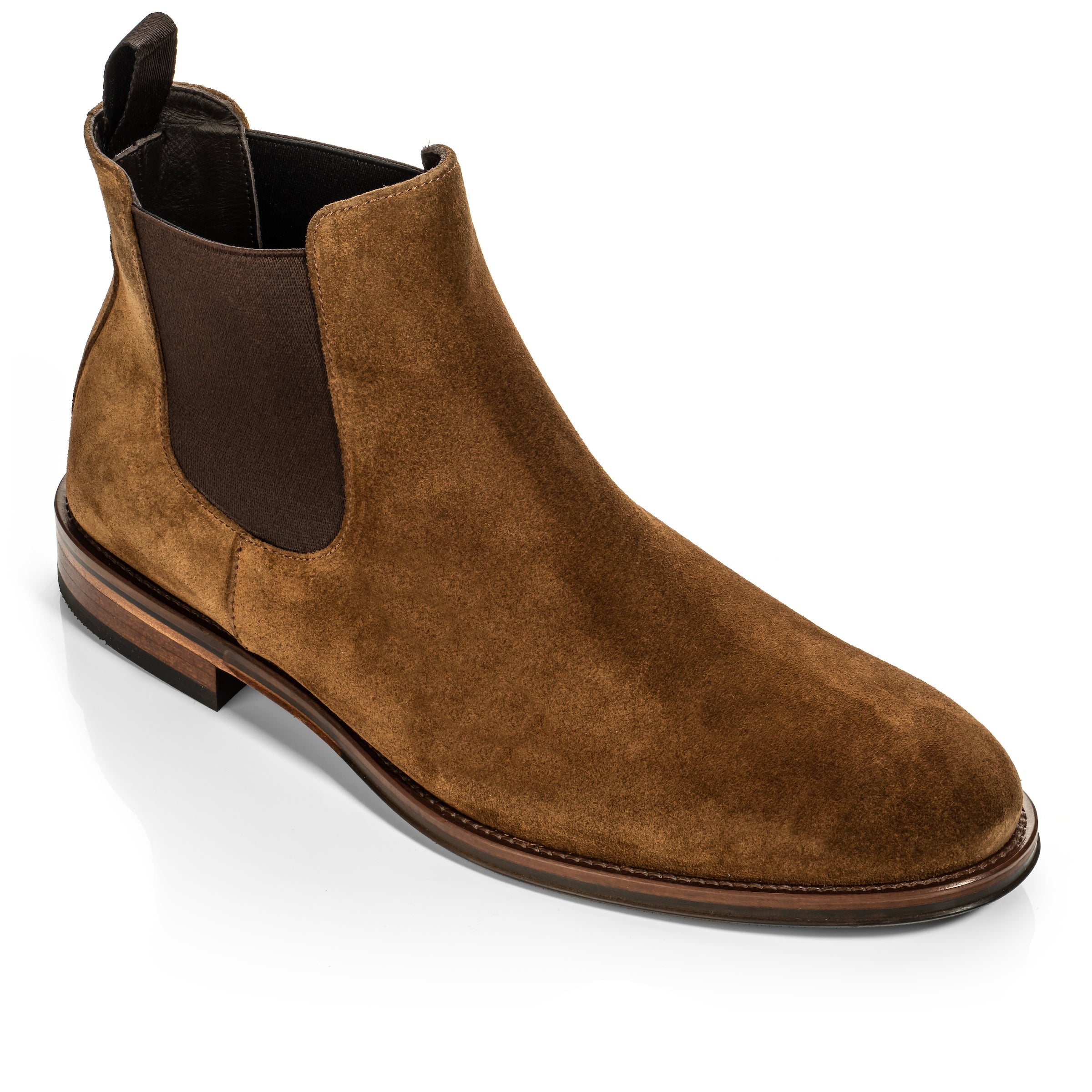 Shelby II Mid Brown Suede Chelsea Boot