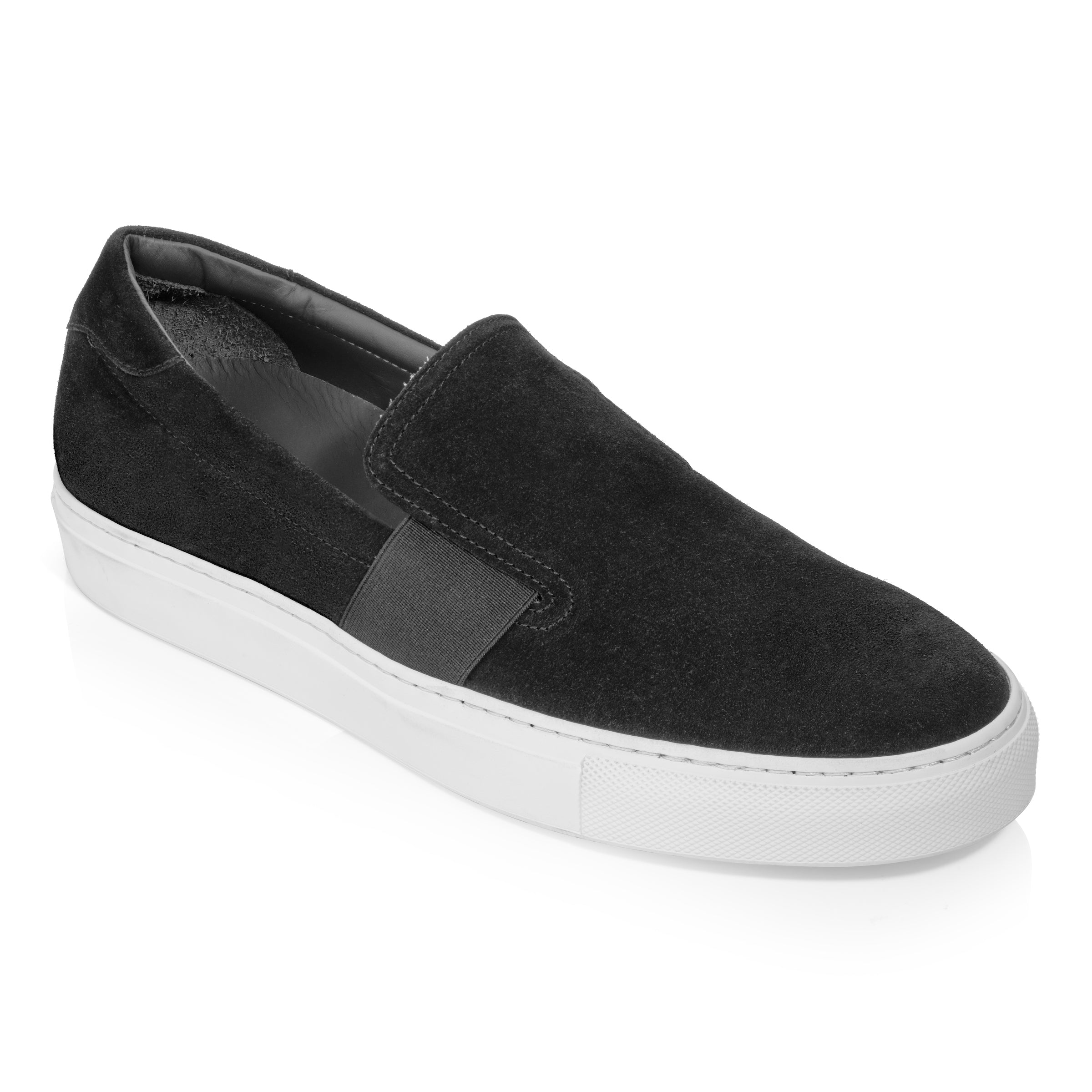 Newcastle Black Suede Slip-On Sneaker