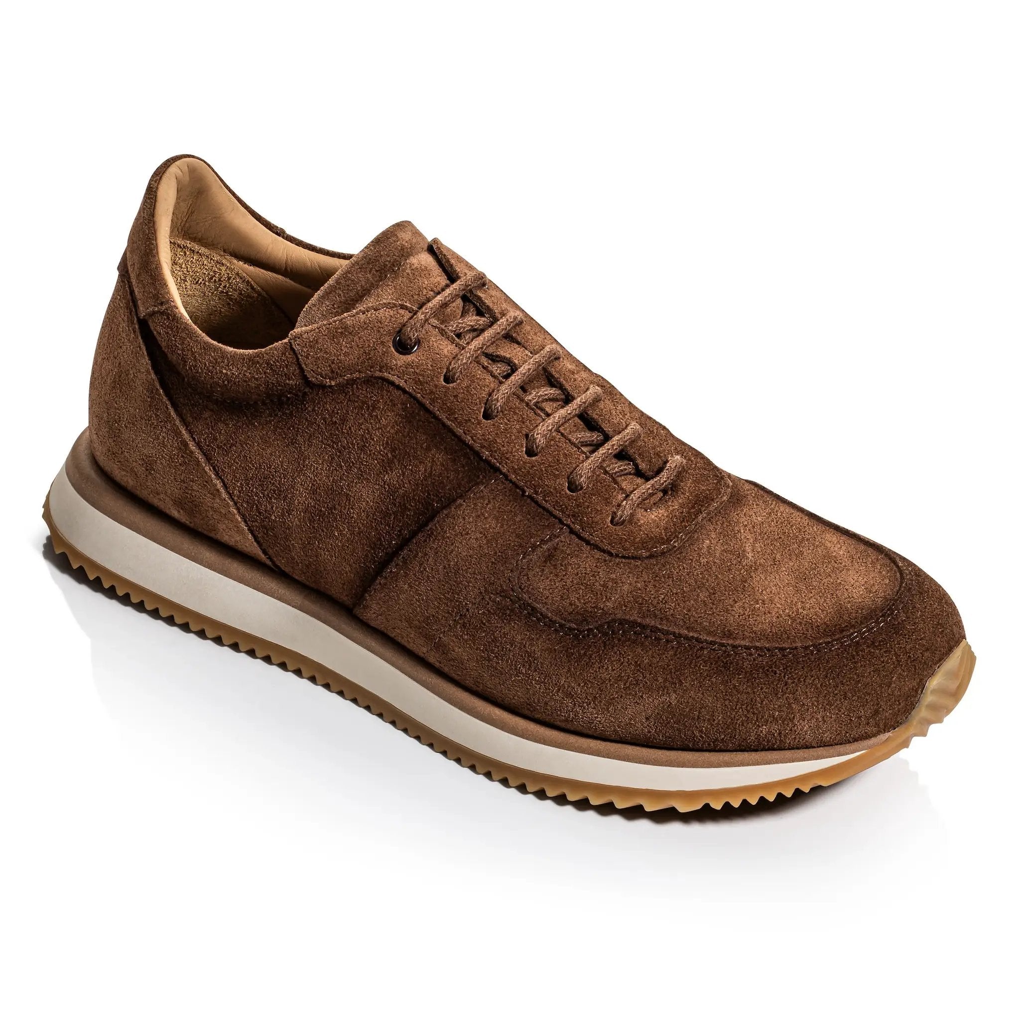 Fanning Mid Brown Suede Sneaker by To Boot New York