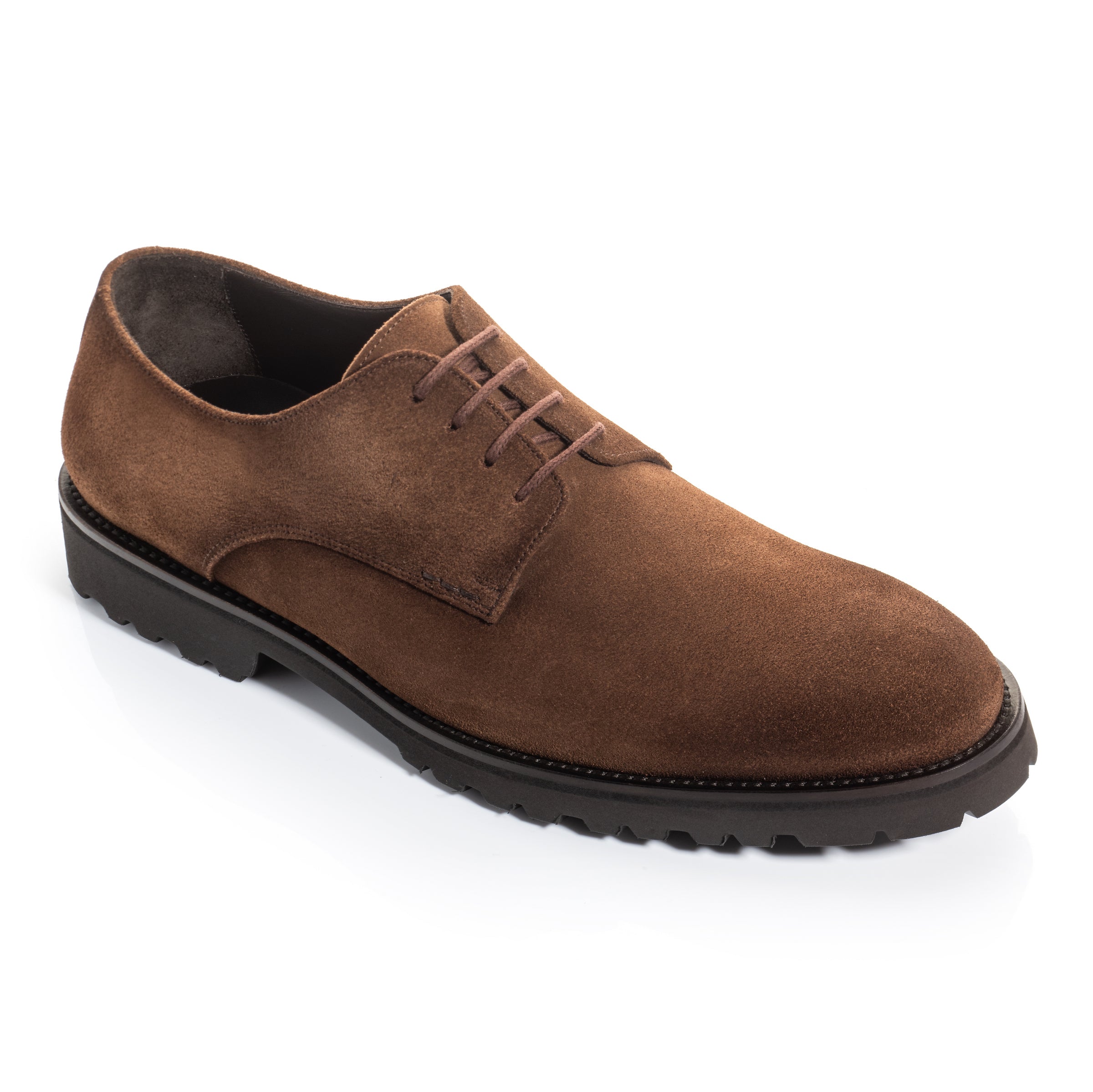 Parkrose Brown Suede Derby Oxford