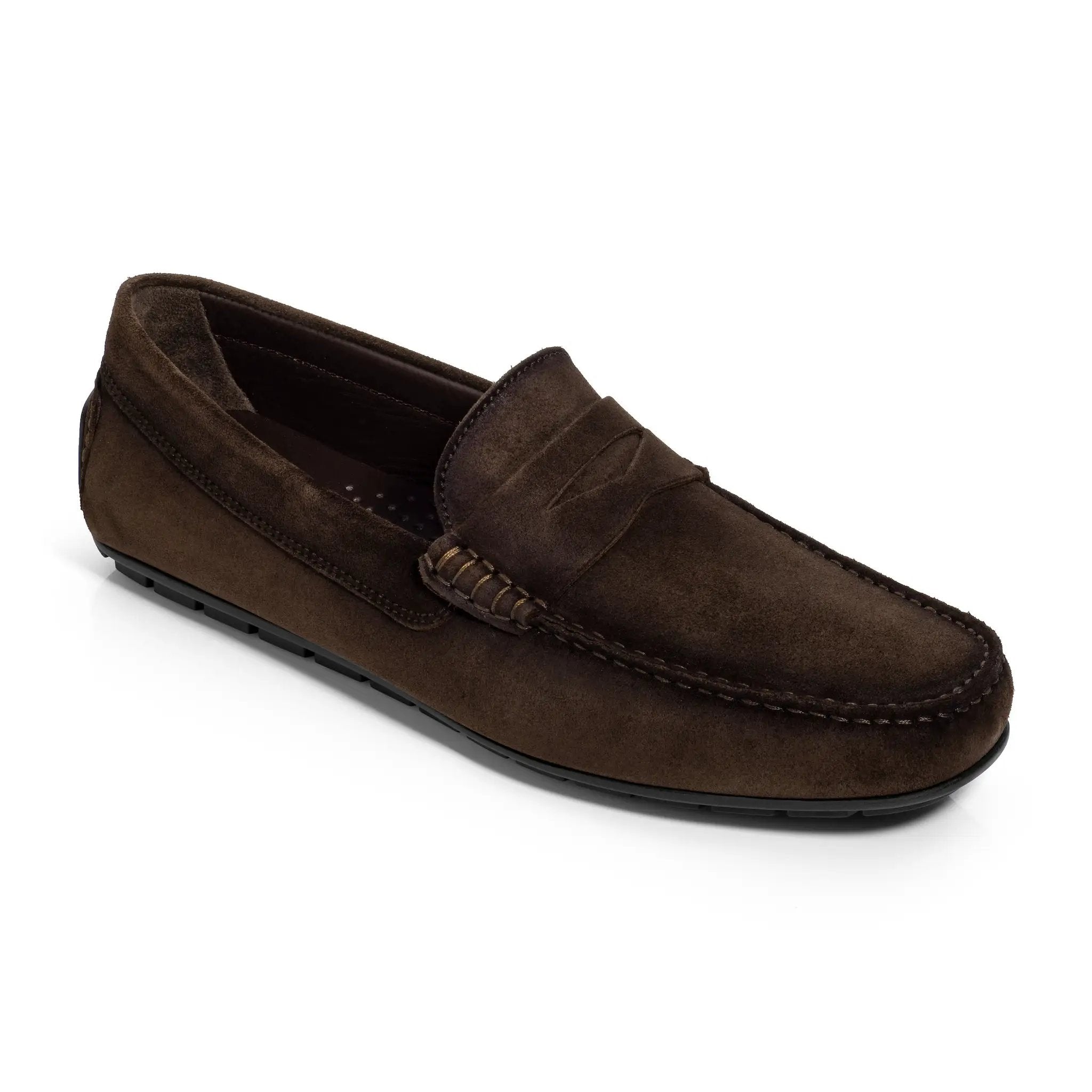 Adelaide Brown Aero Suede Driving Shoe by To Boot New York