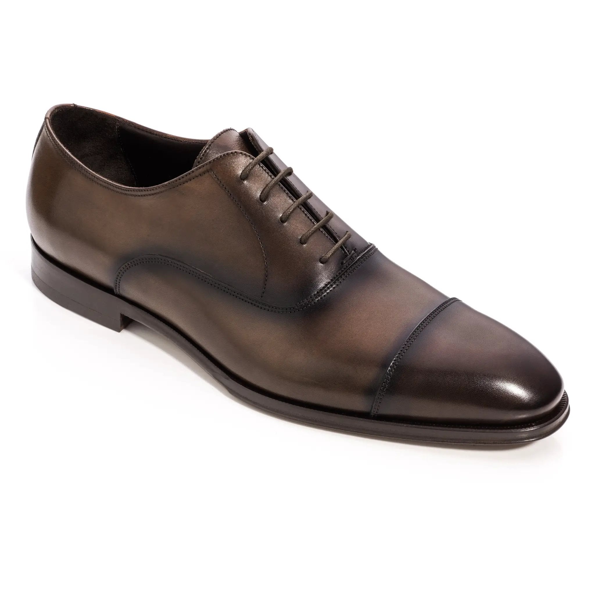 Frankie Dark Brown Calf Cap Toe Balmoral by To Boot New York