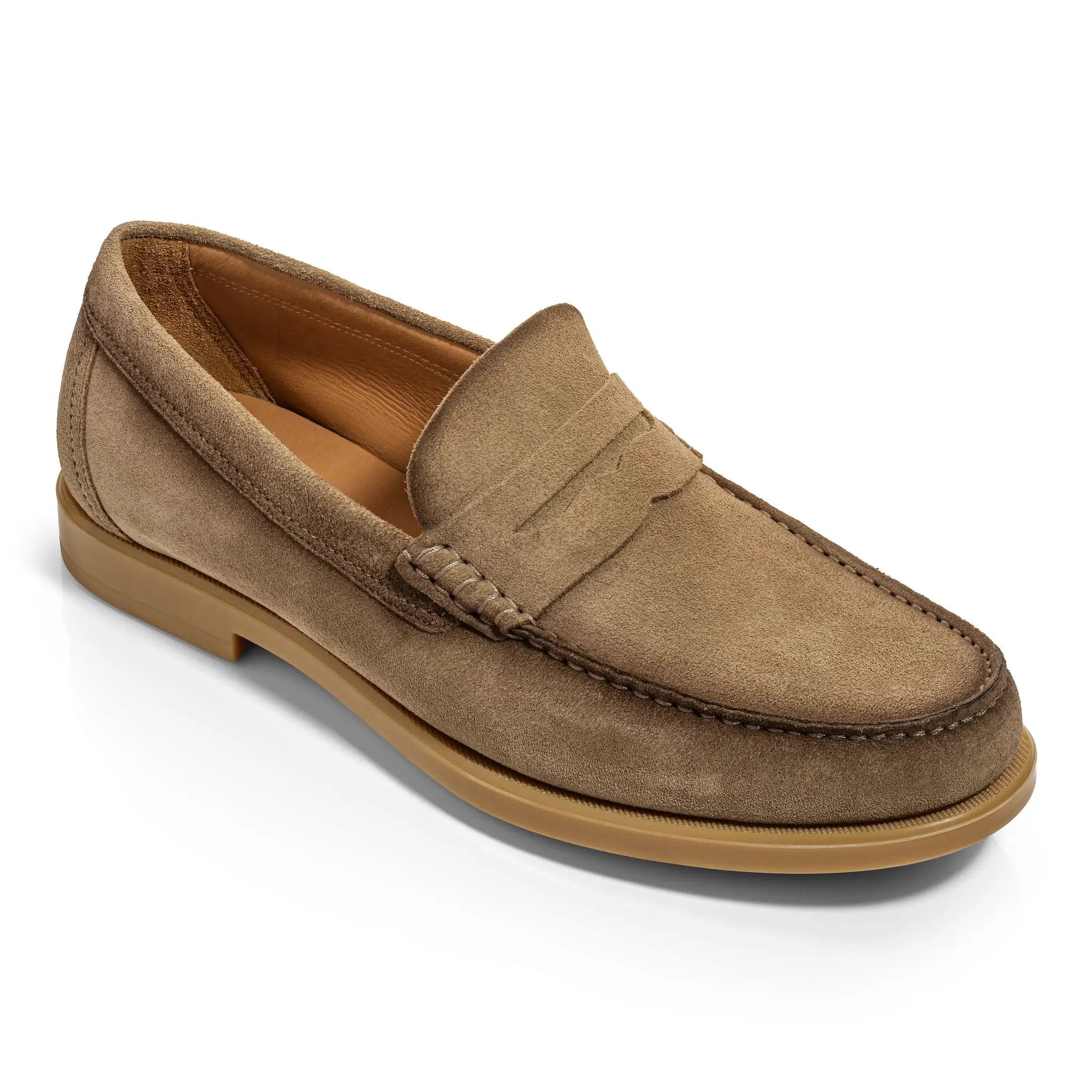 Bennett Taupe Suede College Penny Loafer by To Boot New York
