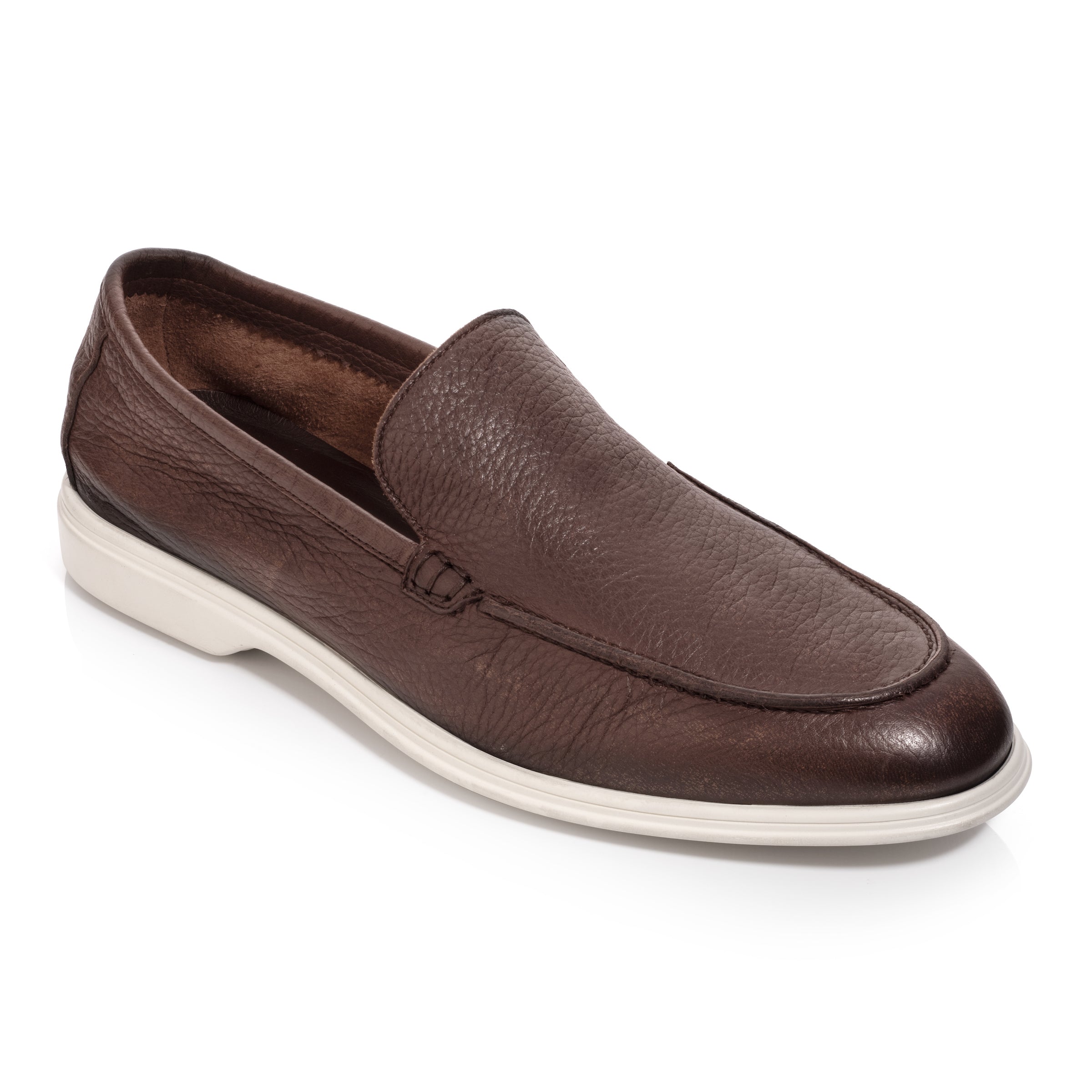 Forza Brown Deerskin Slip On