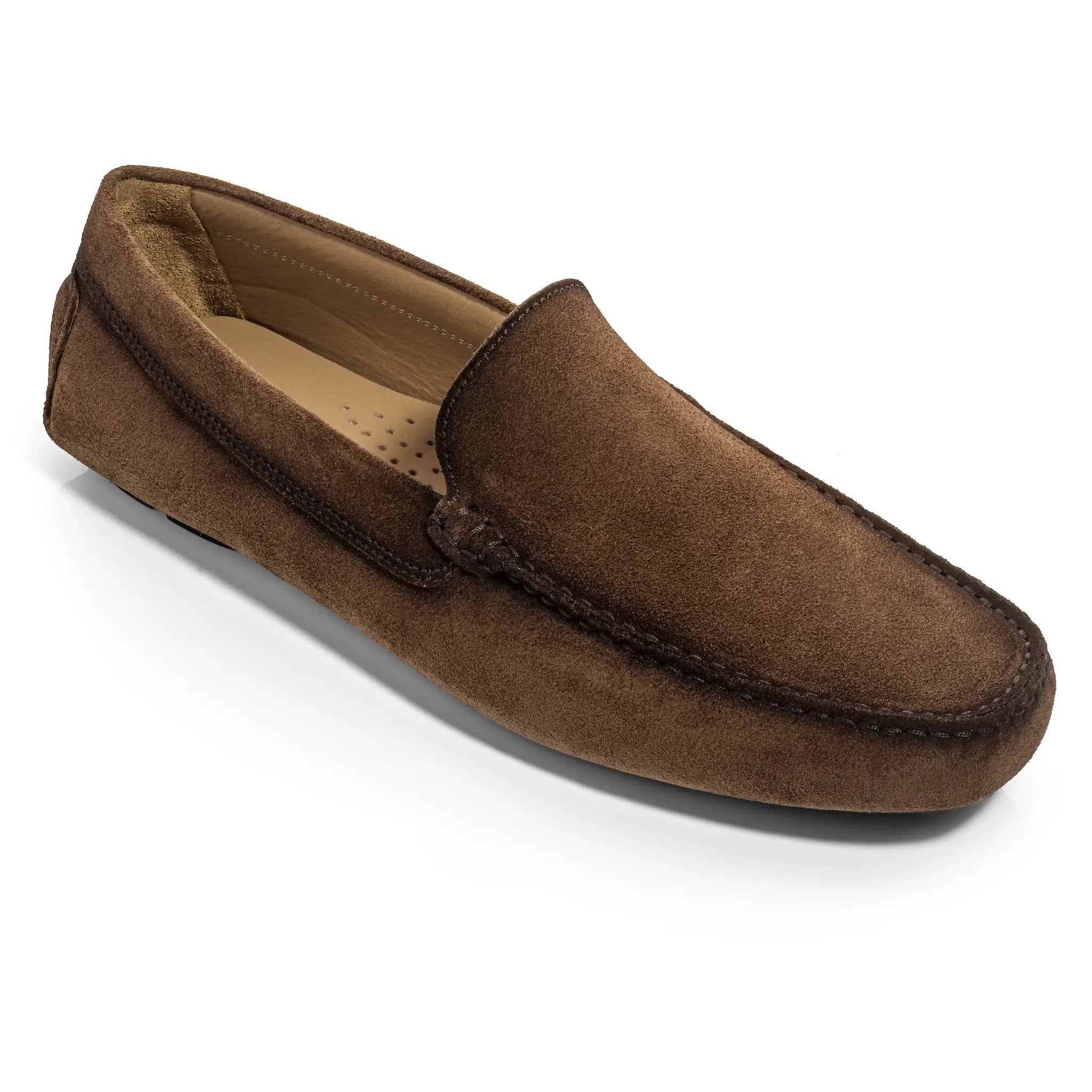 Marin Brown Suede Venetian Driving Shoe by To Boot New York