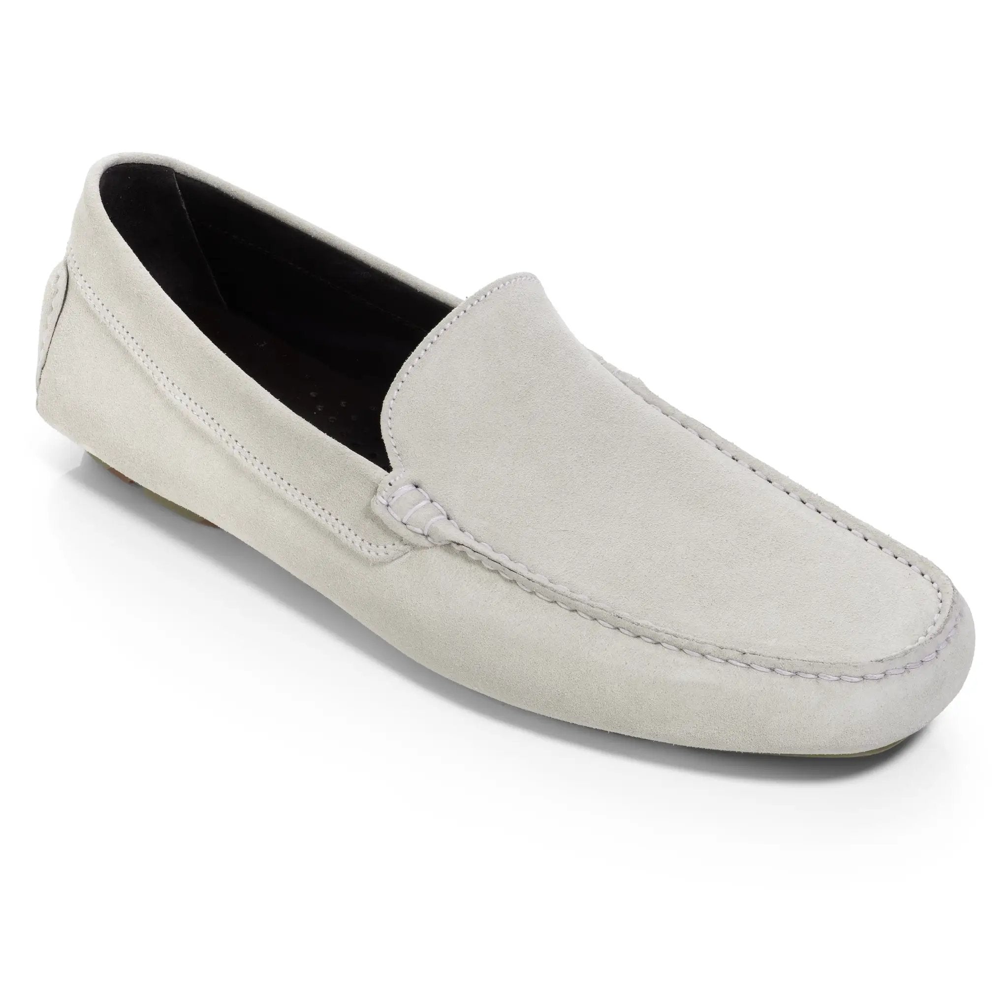 Harrison Pale Grey Suede Driving Shoe by To Boot New York
