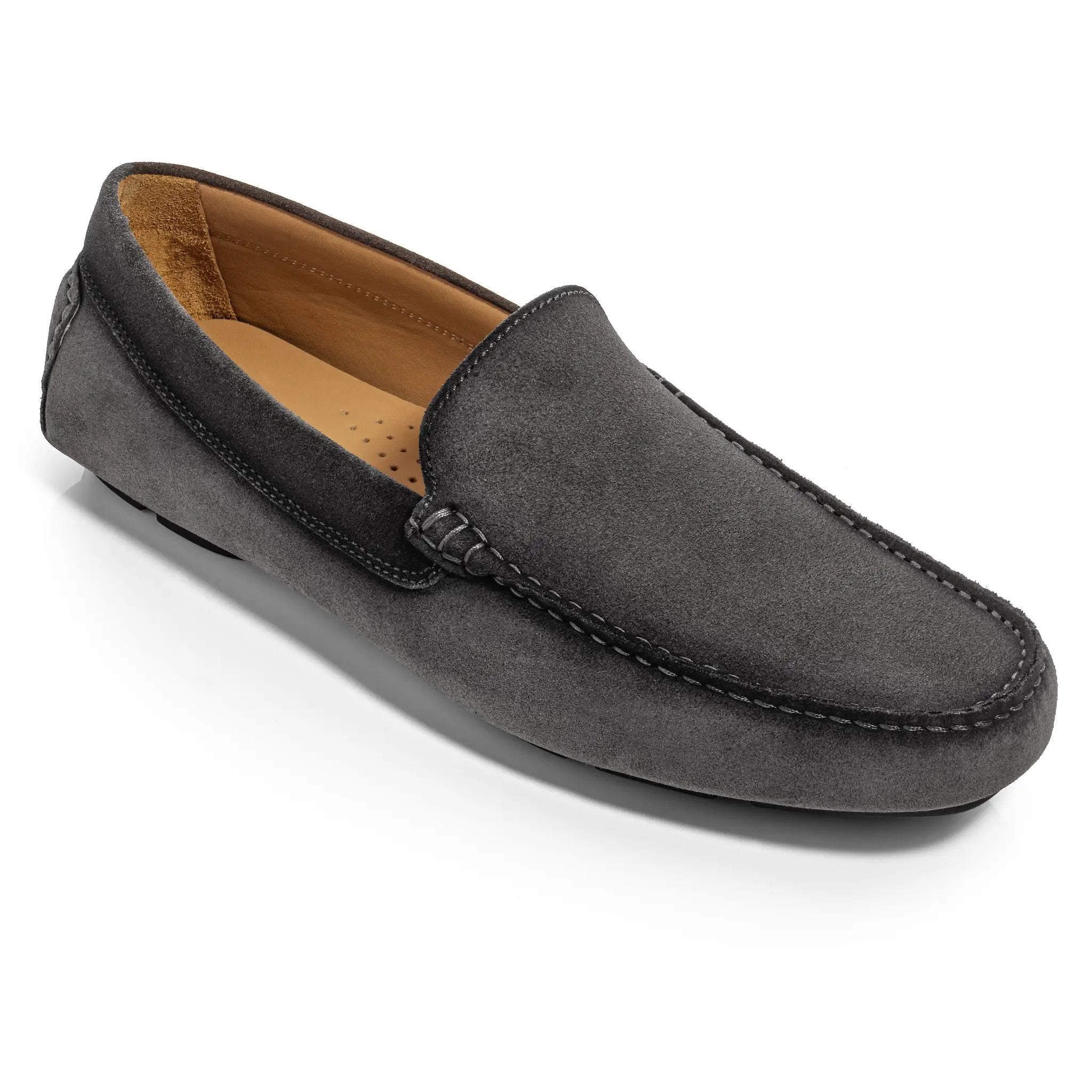 Marin Grey Aero Suede Venetian Driving Shoe by To Boot New York