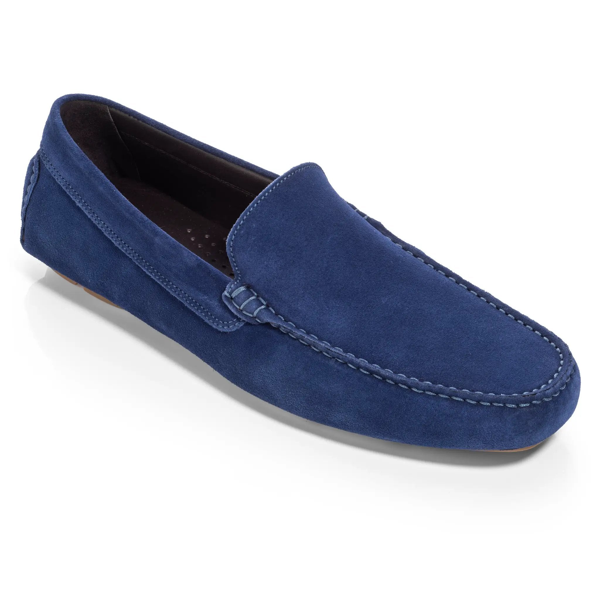 Harrison Blue Suede Driving Shoe by To Boot New York