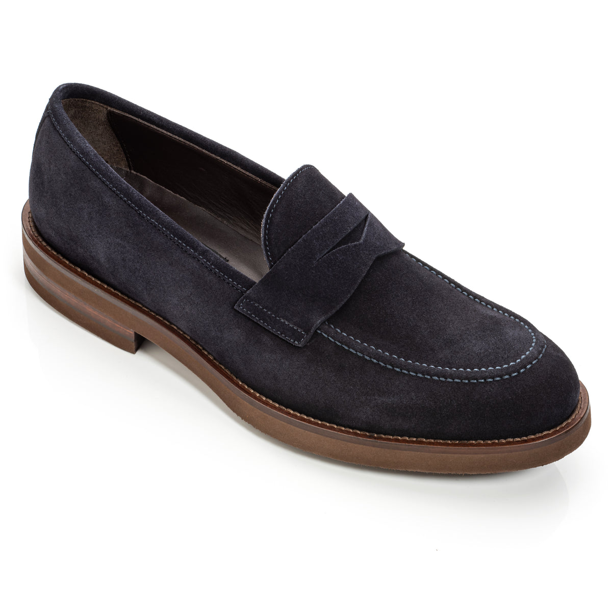 to Boot New York Brady Suede Penny Loafer Blue