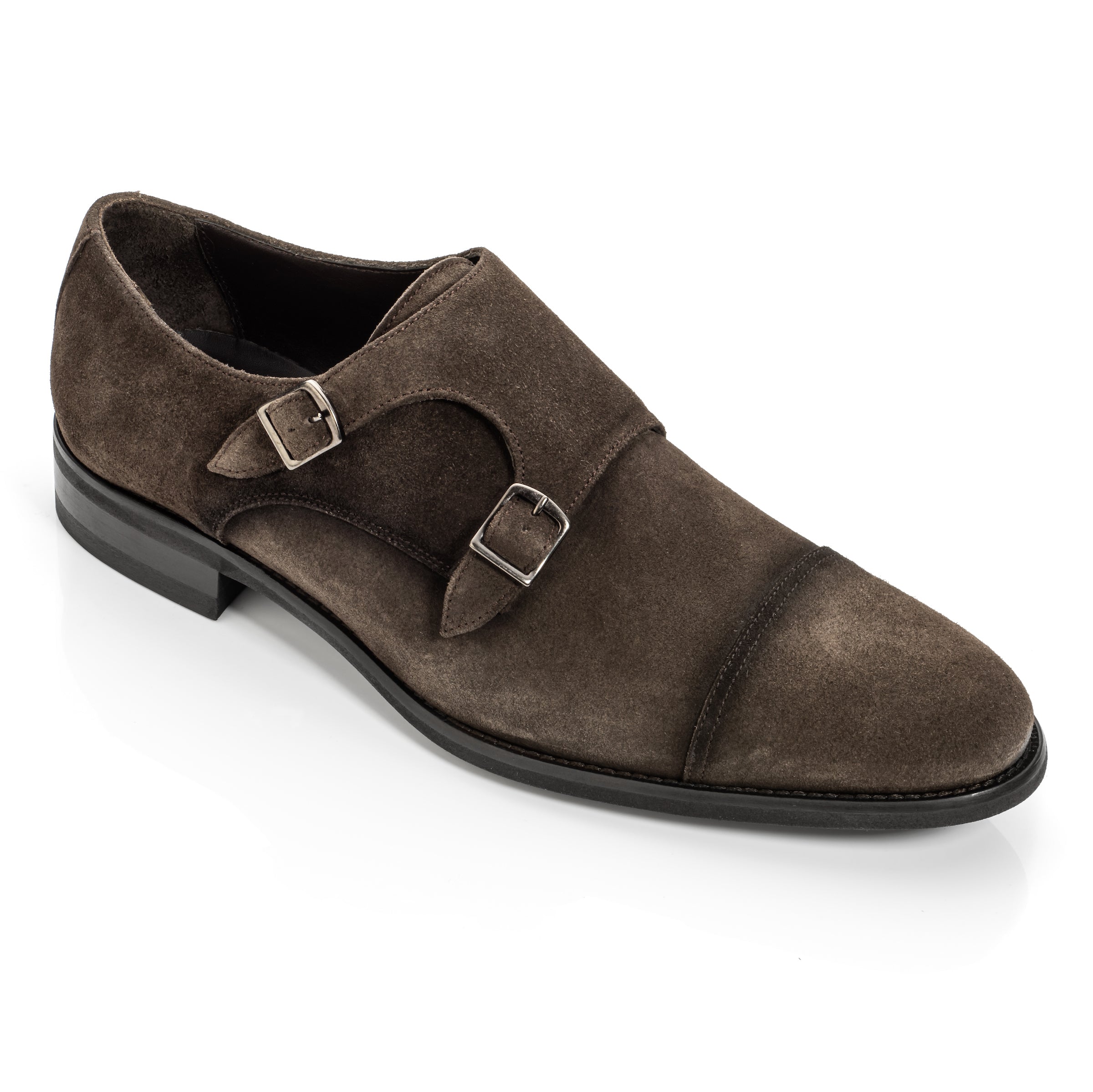 Hammill Dark Brown Aero Suede Double Monkstrap