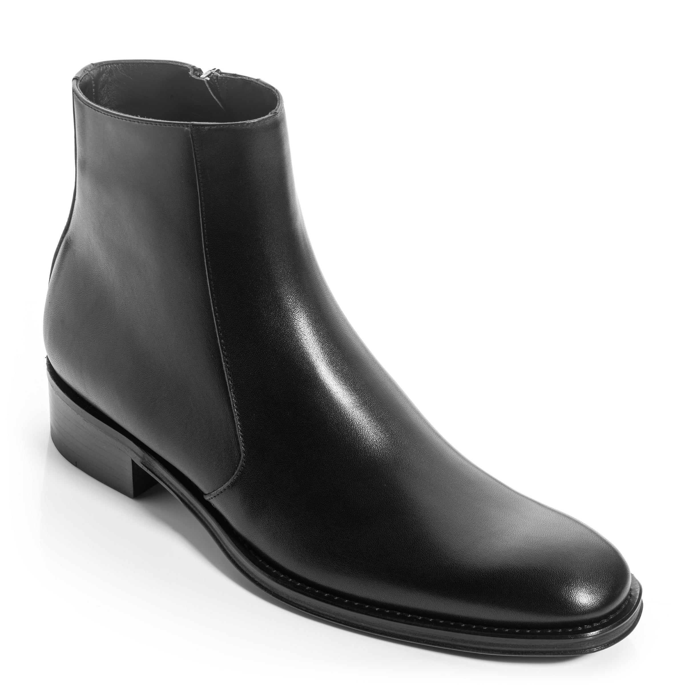 Gilmour Black Calf Zip Boot