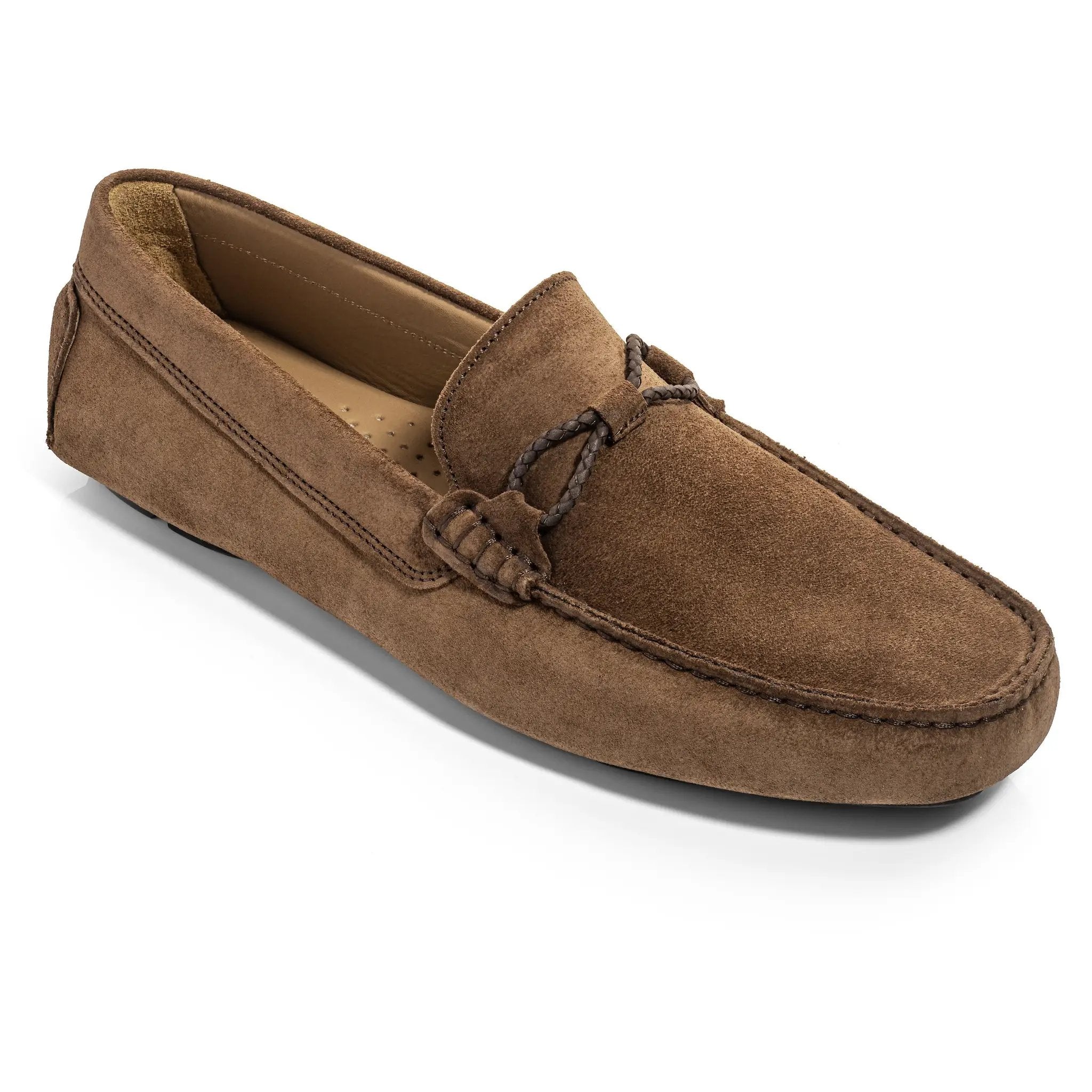 Marlin Mid Brown Suede Driving Shoe by To Boot New York