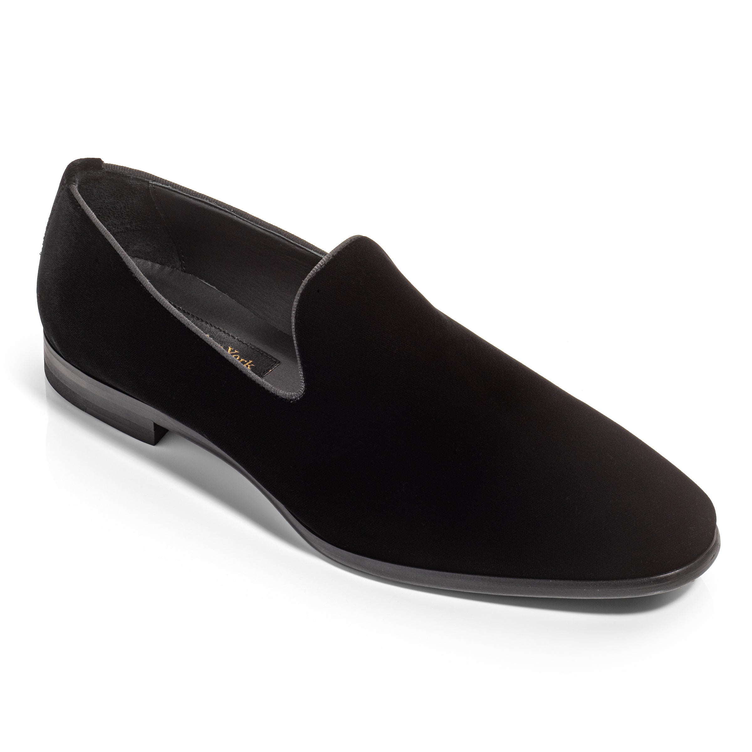 Wesley Black Velvet Formal Tuxedo Shoe