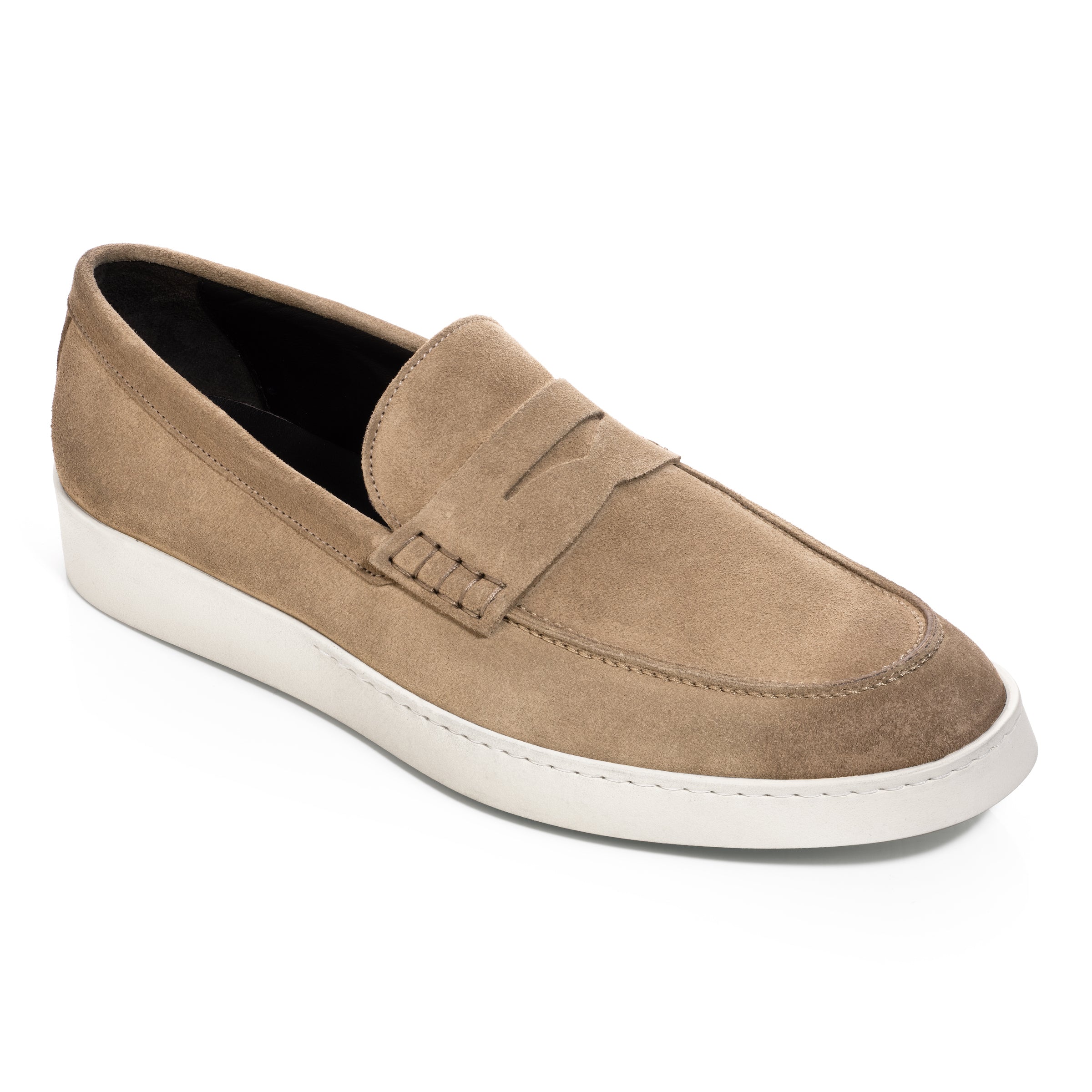 Voss Taupe Suede Penny Loafer