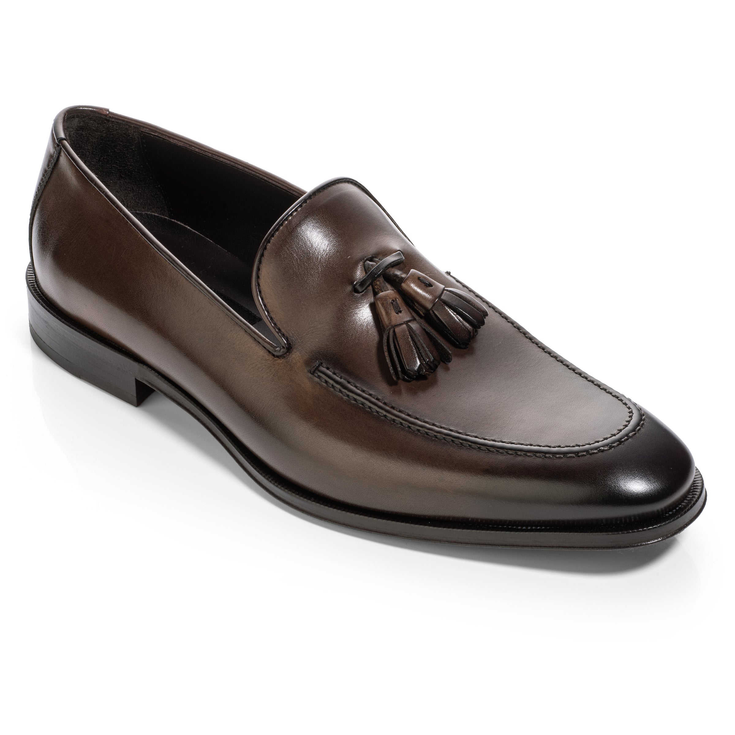 Maurizio Dark Brown Calf Tassel Loafer