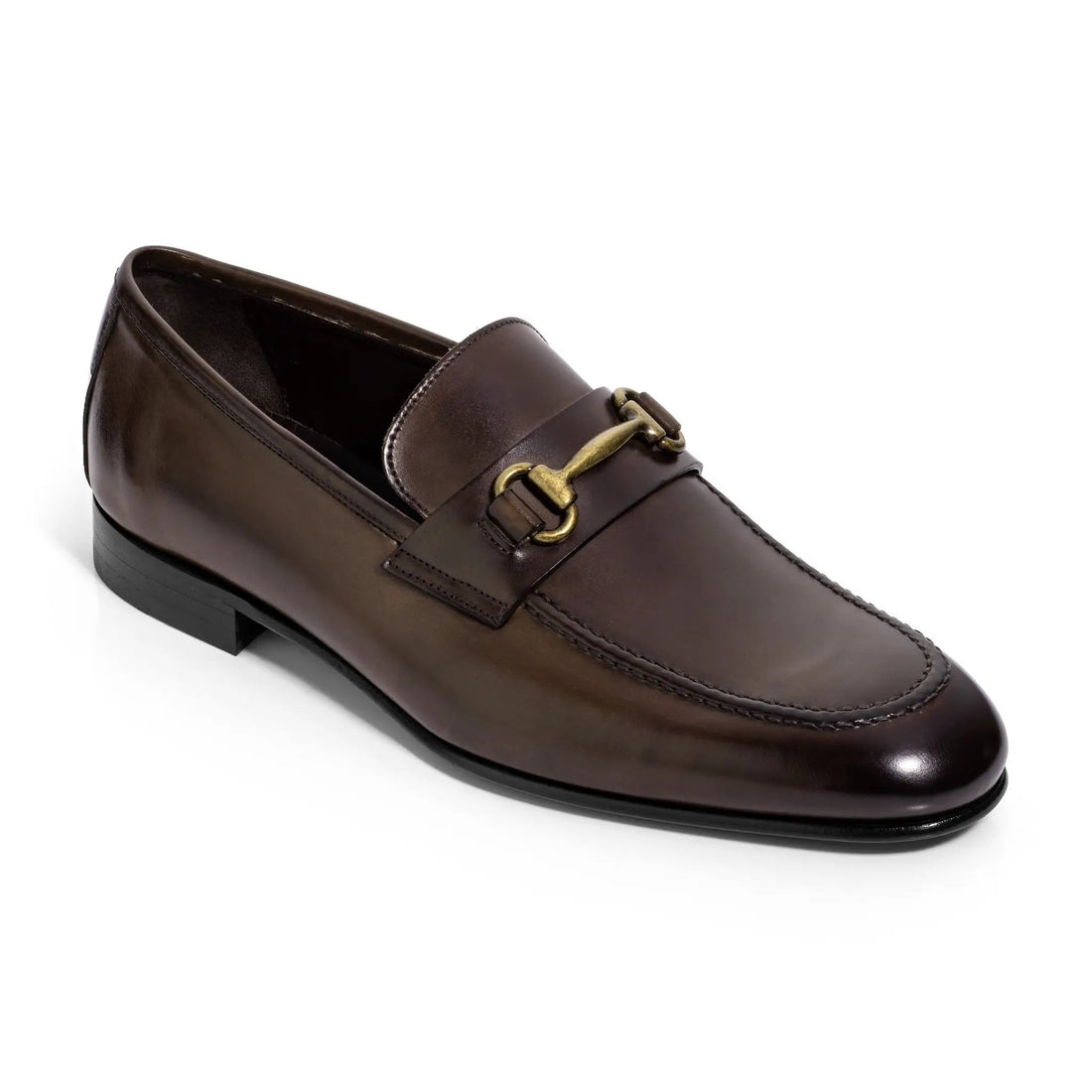 Burnished Calfskin Horsebit Loafer