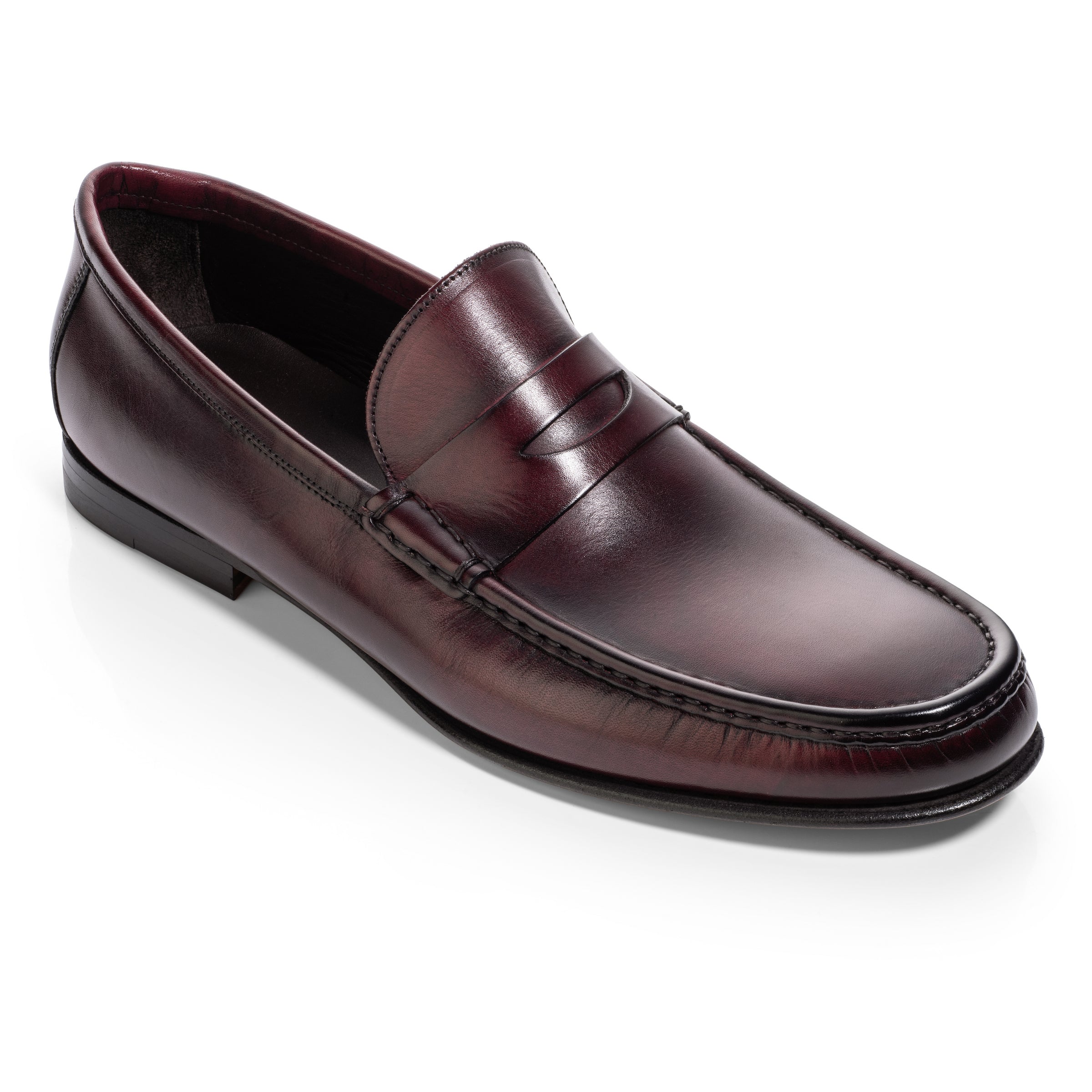 Clapton Bordeaux Calf Penny Loafer